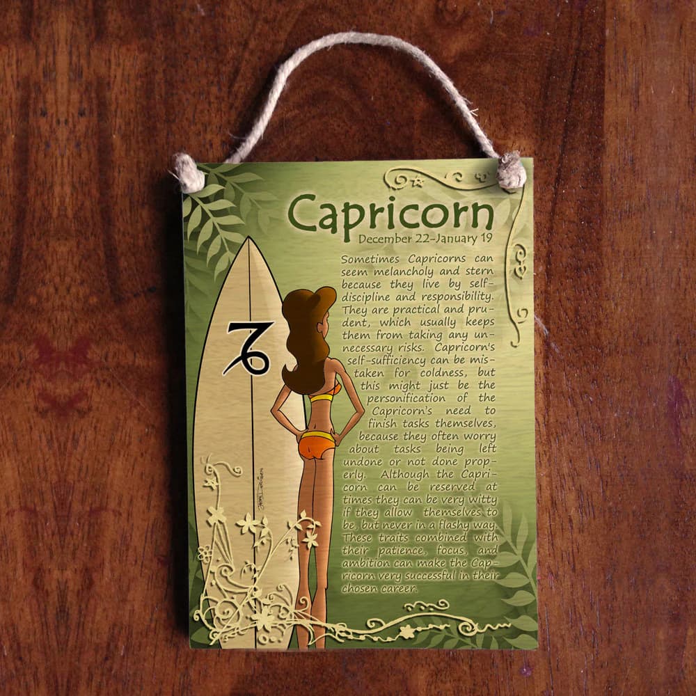 Capricorn Surf Zodiac Sign - Astrology Signs