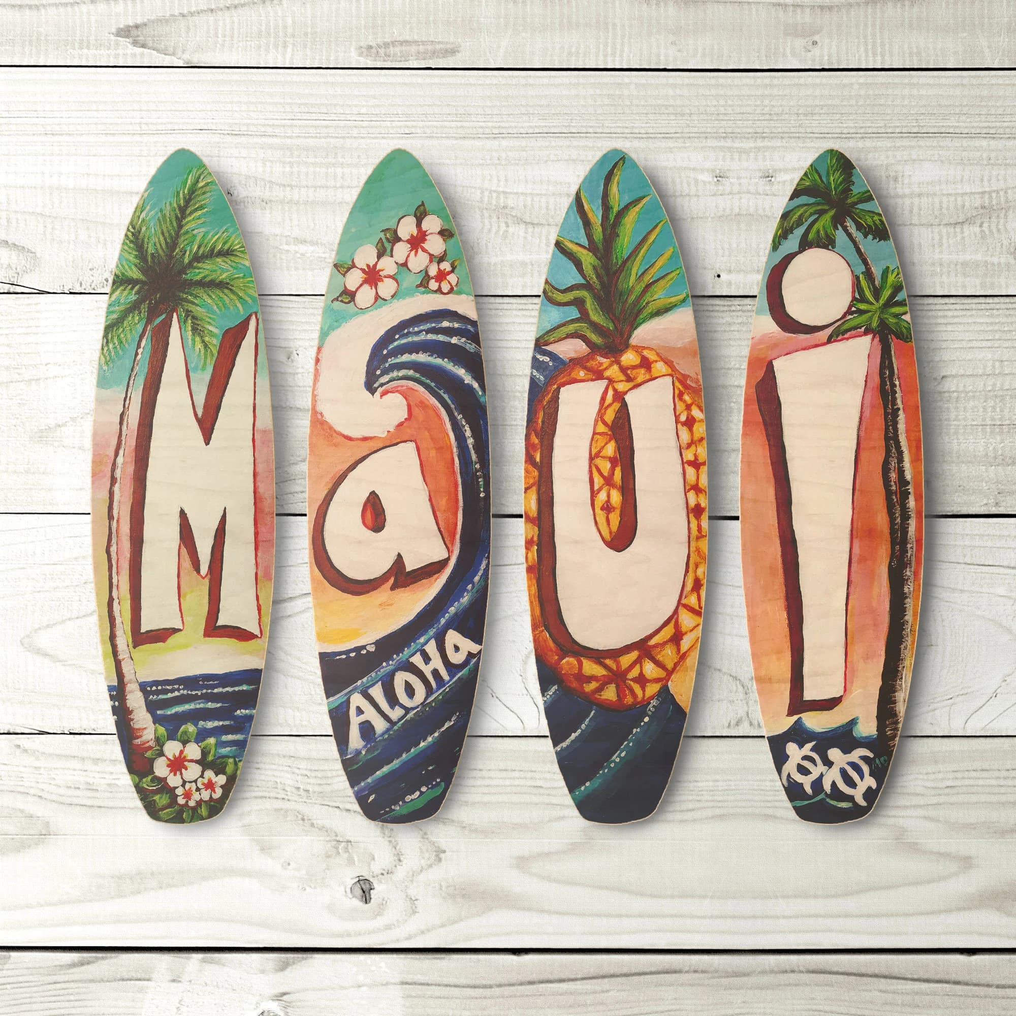 Maui Surfboard Set - Maui, Hawaii on cute surfboard signs
