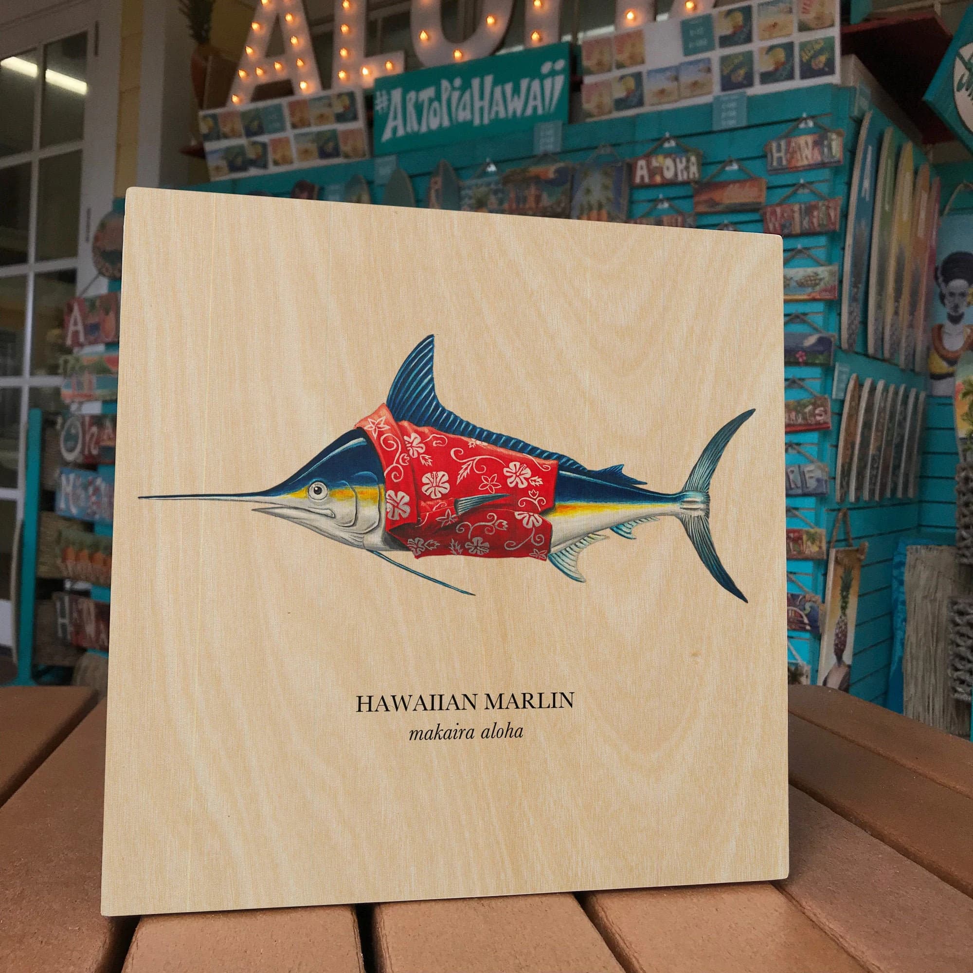 Hawaiian Marlin (makaira aloha) Sign - Made in Hawaii - image 2