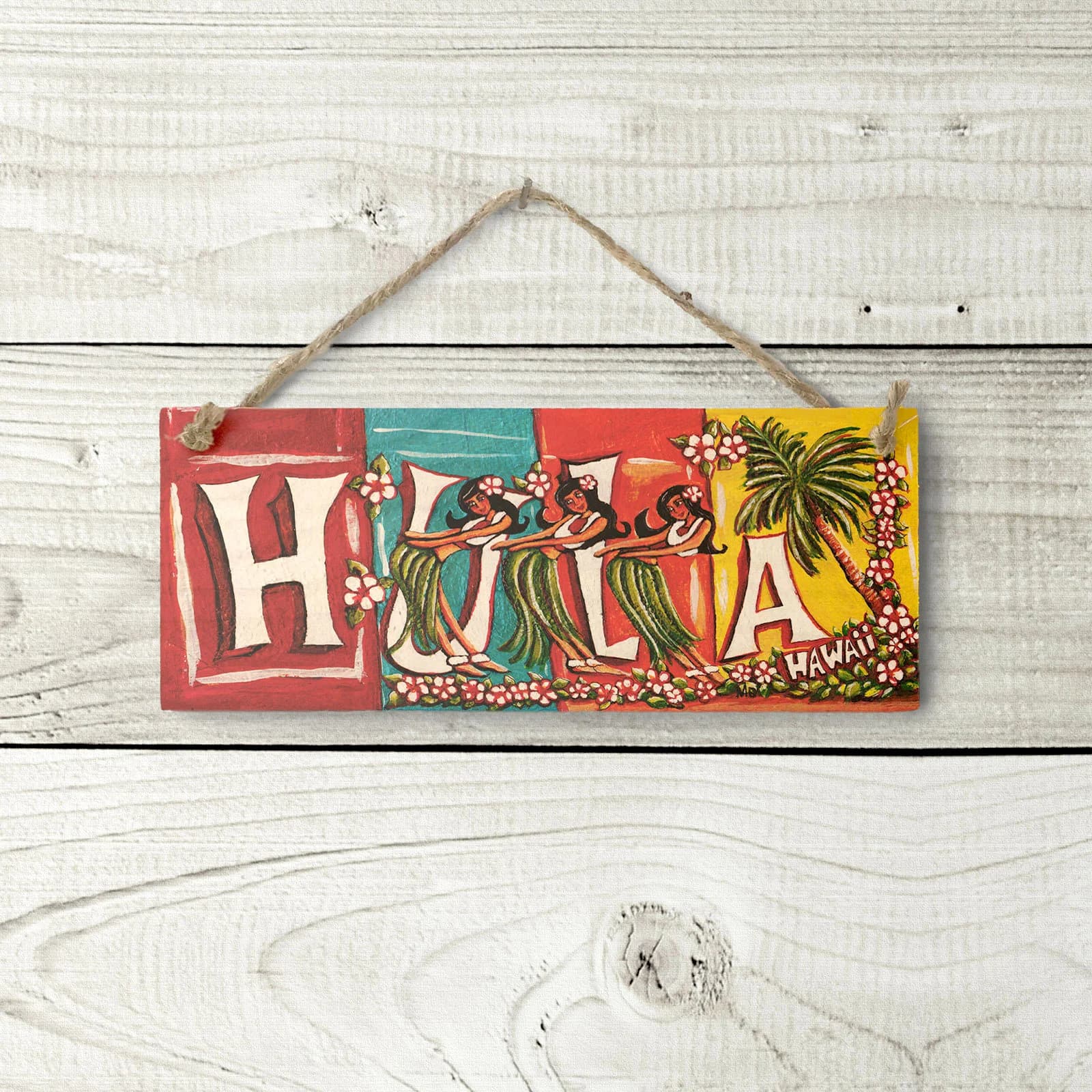 Hula Sign - Hawaiian Sign Tropical Beach Decor