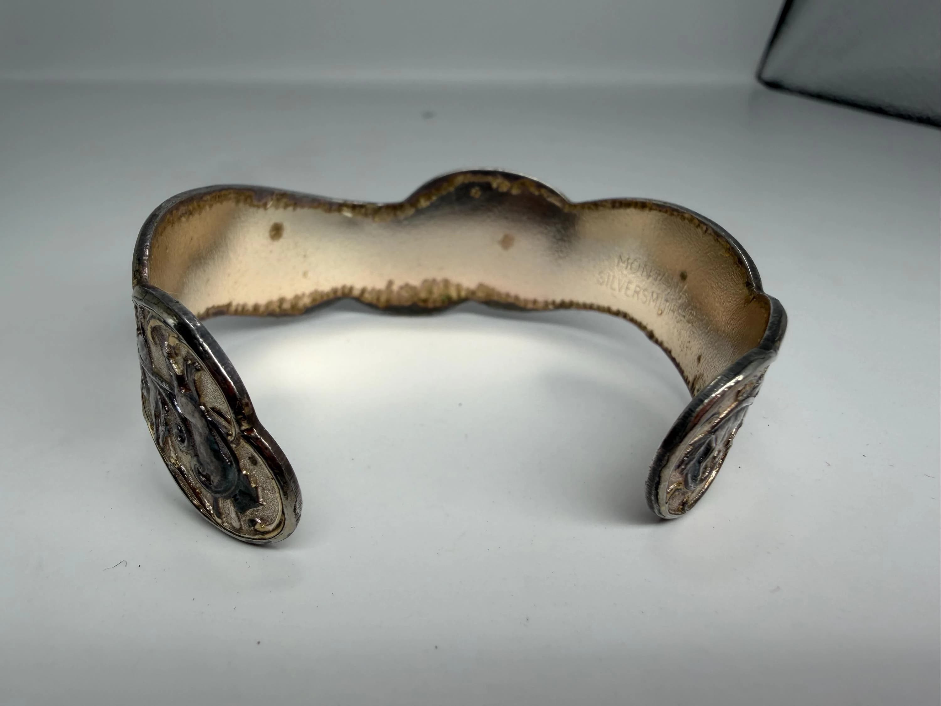 Montana Silversmiths Running Horses Cuff Bracelet | Sterling Silver Plated Western Filigree Jewelry - image 4