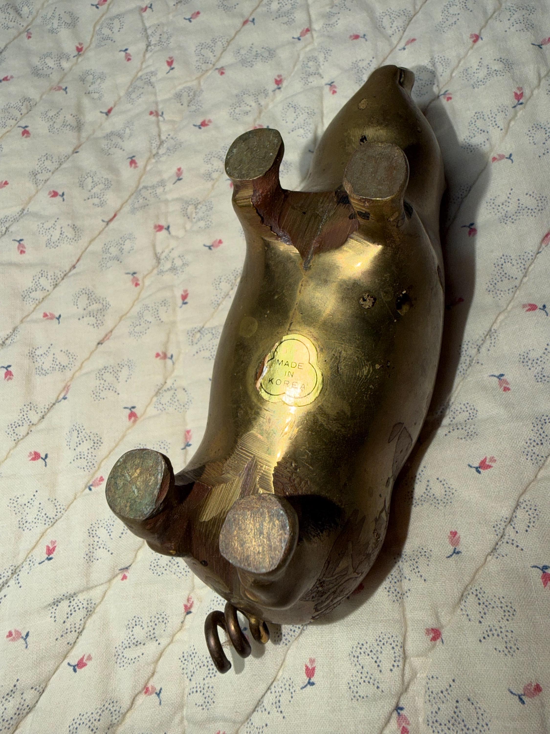 Pig brass figurine - image 3