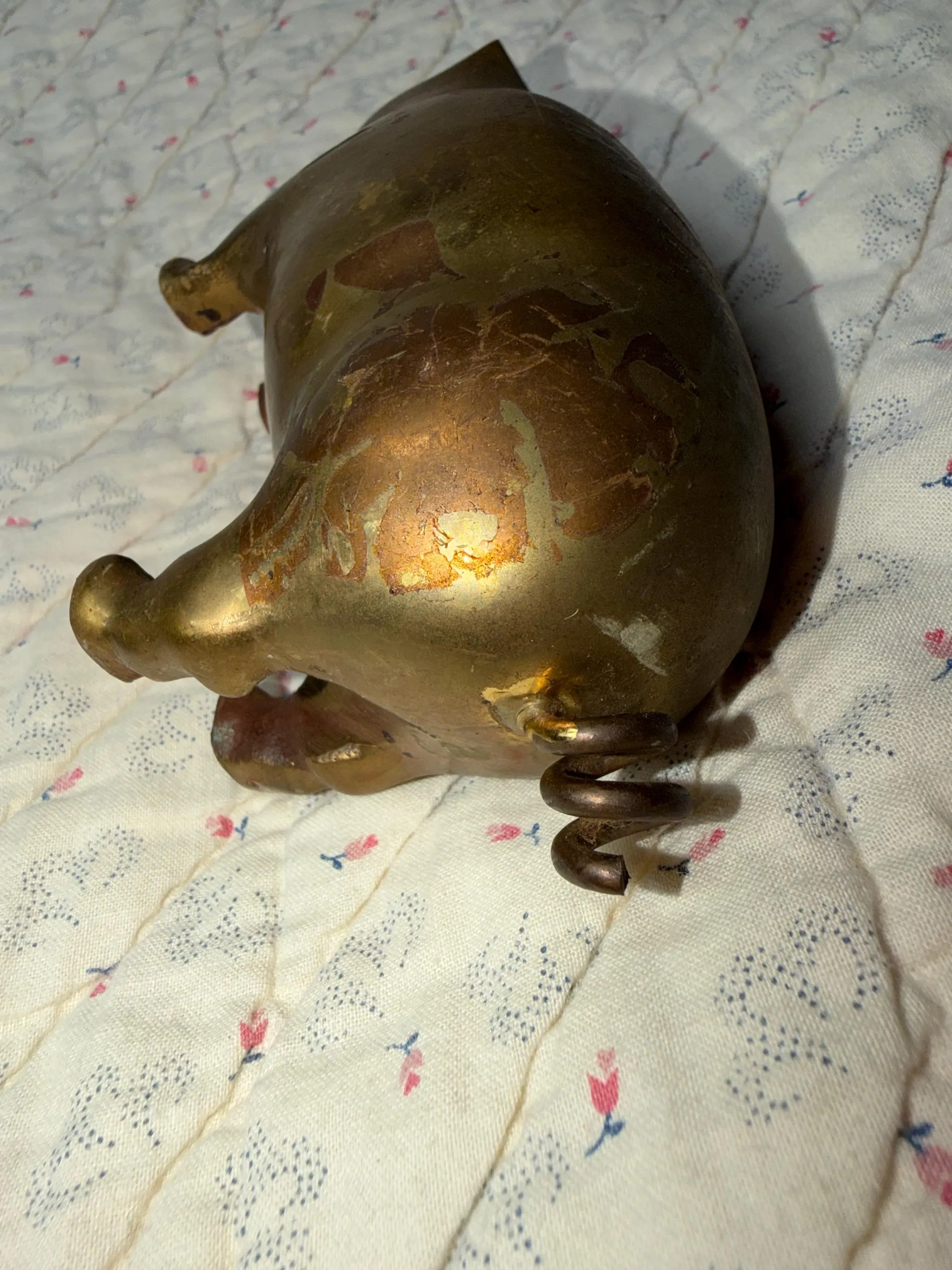 Pig brass figurine - image 5