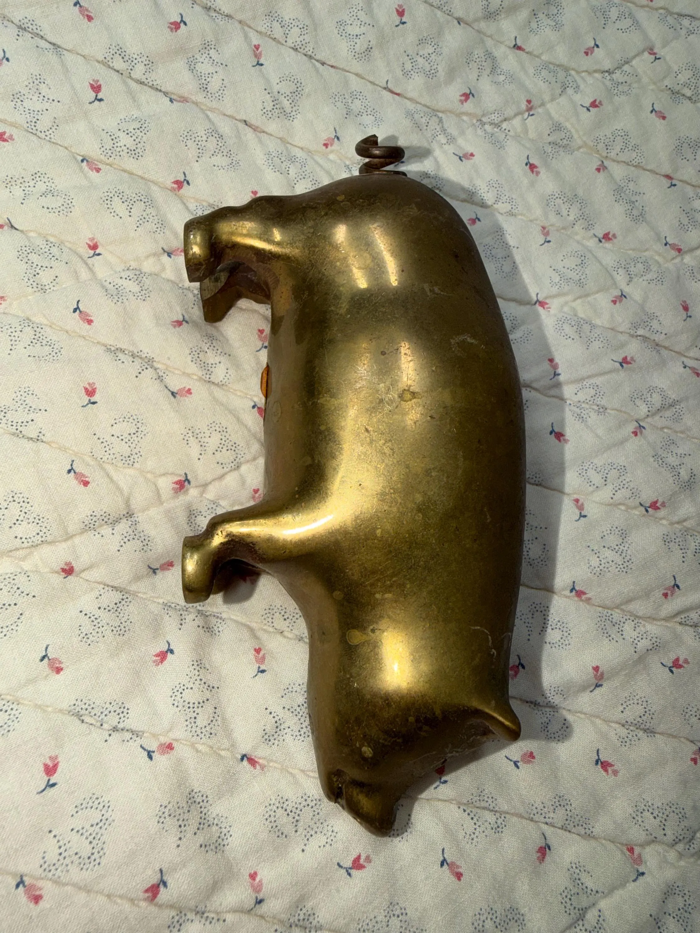 Pig brass figurine - image 2