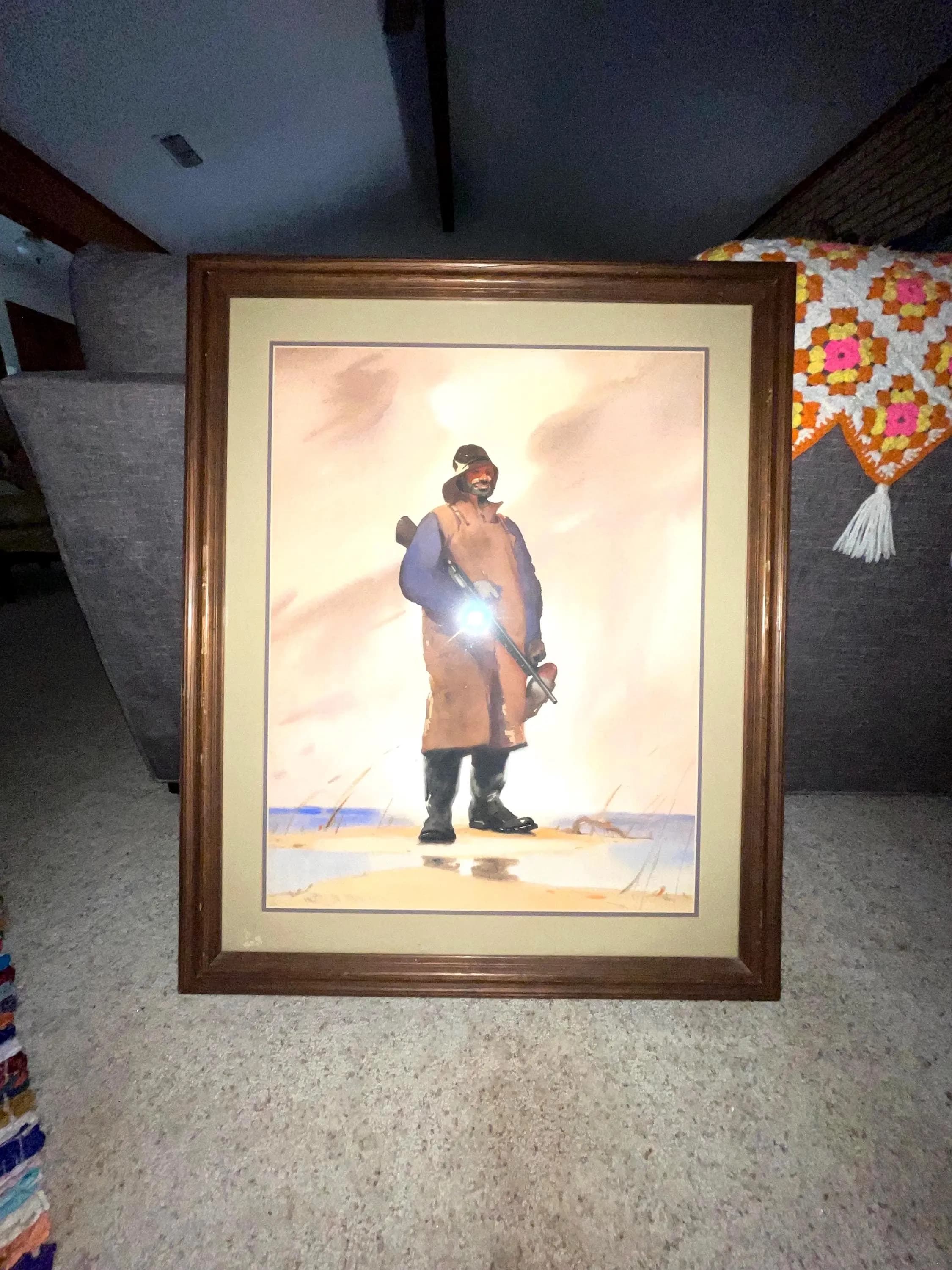 Roy Mason Watercolor "Canvasback Bailey" – 1932 Salmagundi Club Exhibition Piece (Framed)