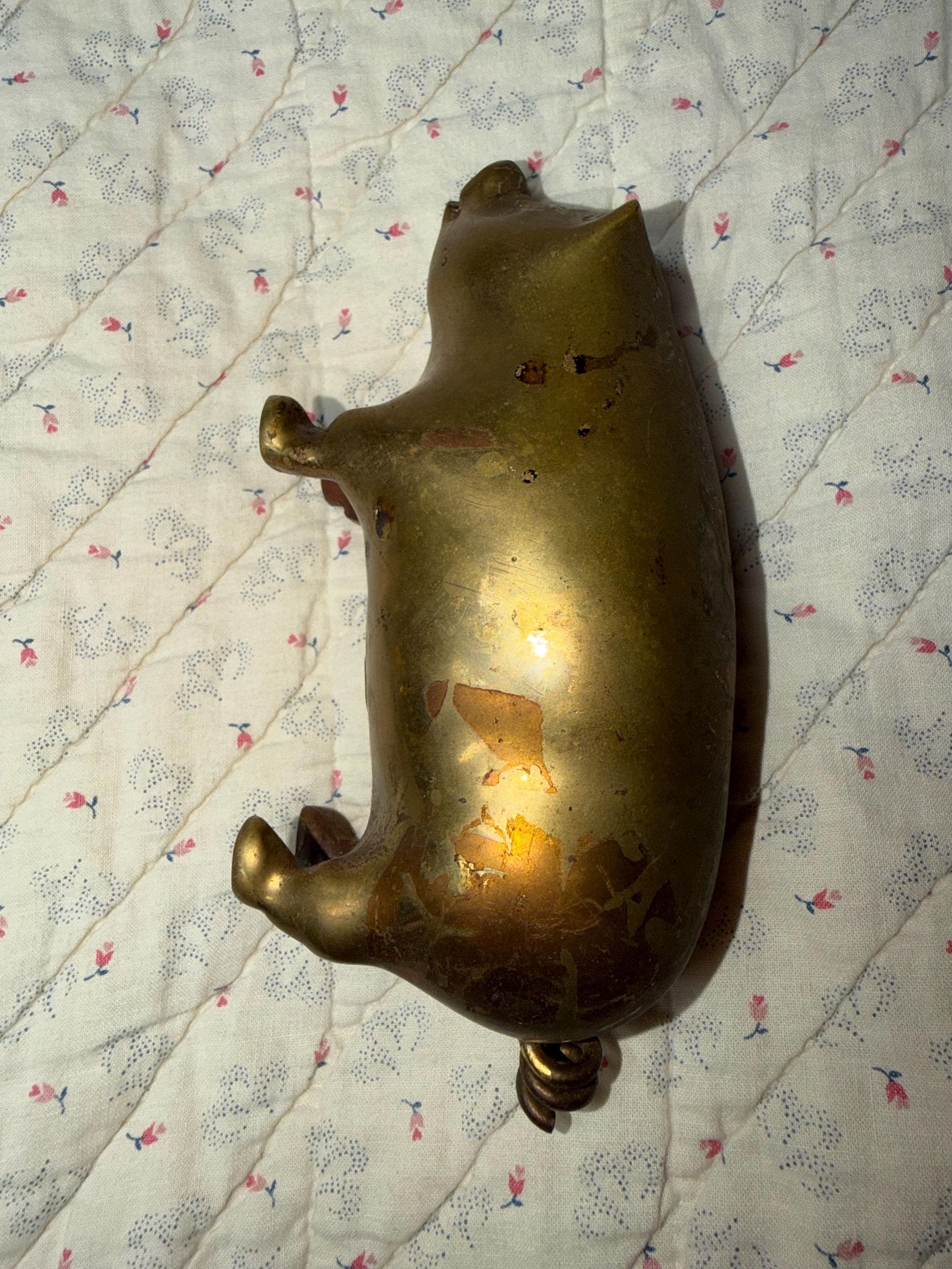 Pig brass figurine - image 4