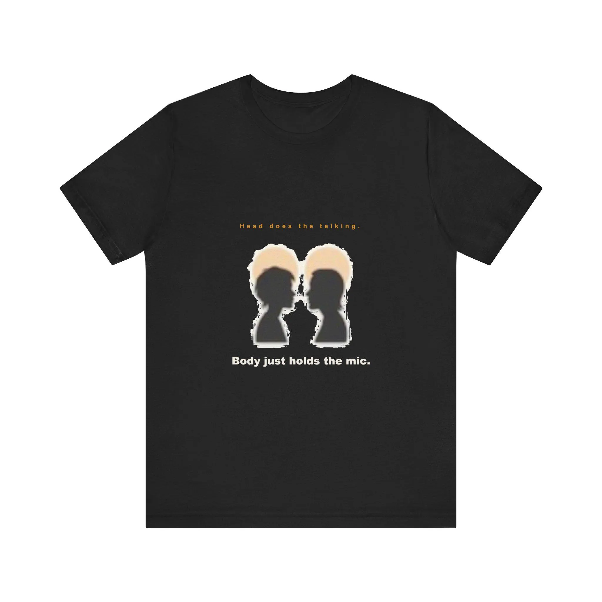 Talking Heads T-Shirt | Head does the talking. Body just holds the mic.