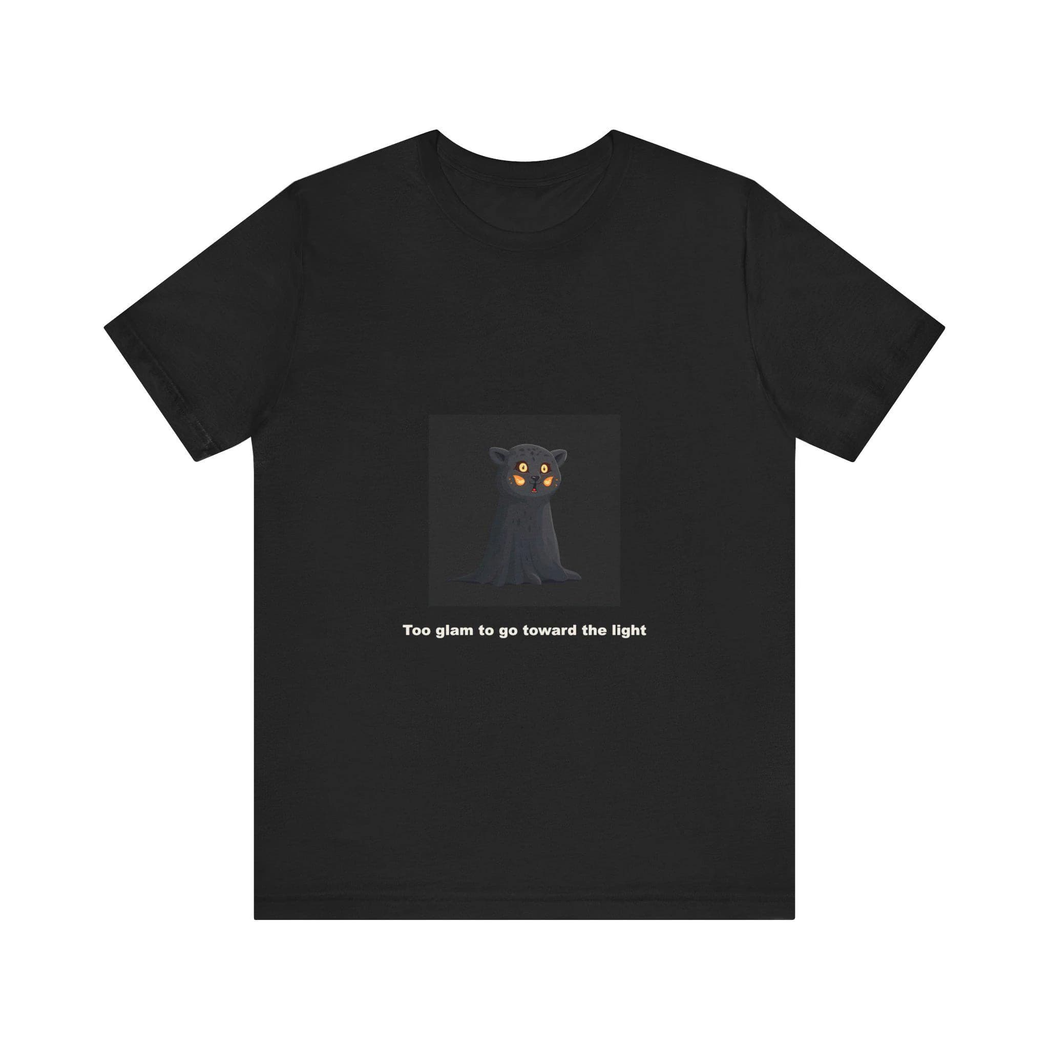 Too glam to go toward the light | Leopard Ghost Shirt T-Shirt