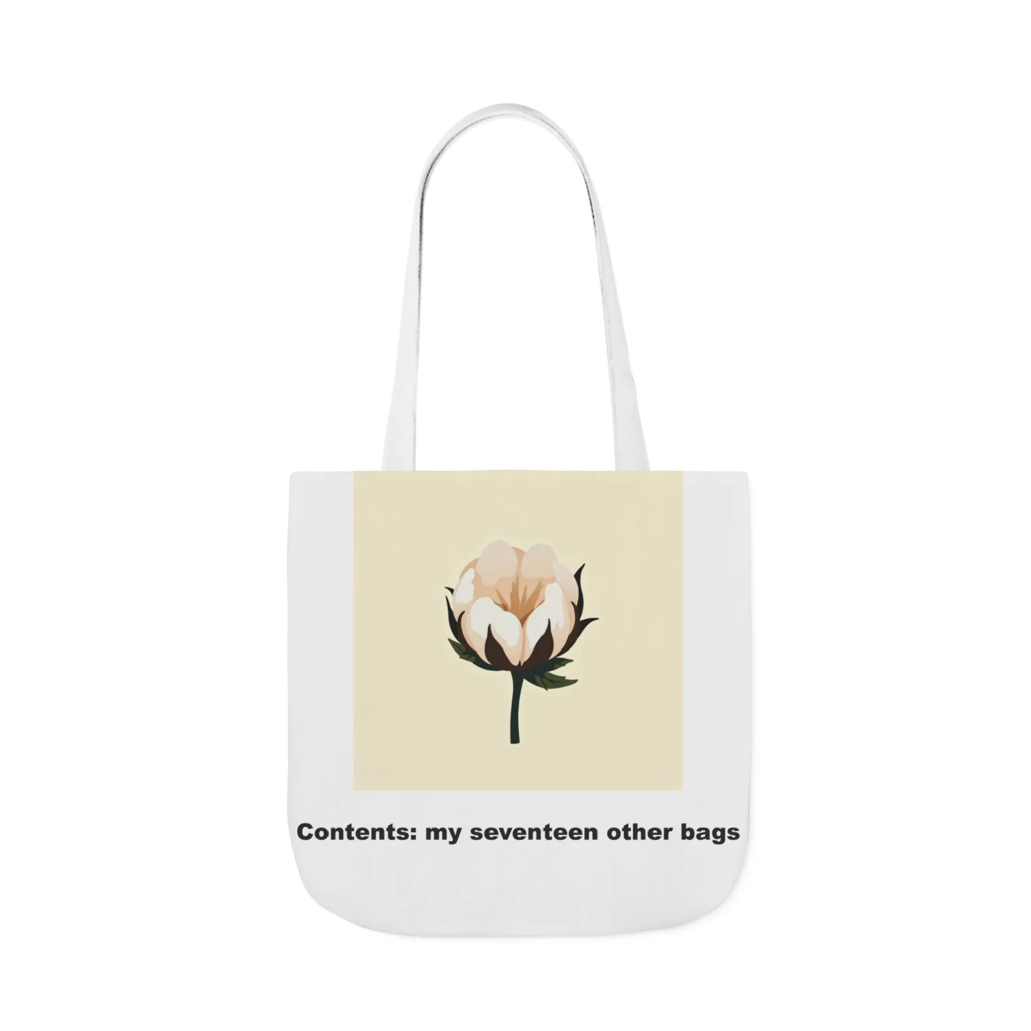 Funny Tote Bag — "Contents: my seventeen other bags" | Canvas Tote Bag Gift - image 3
