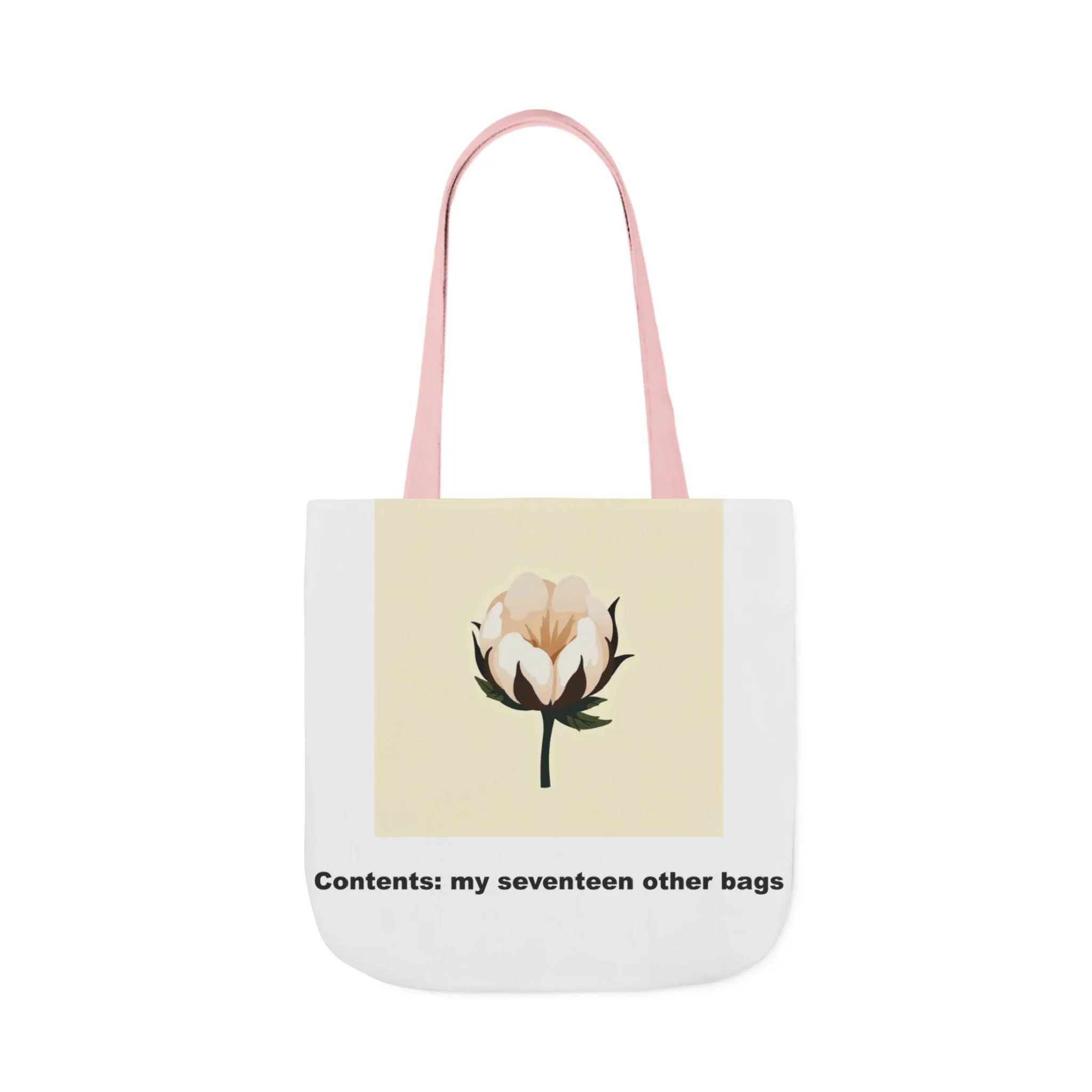 Funny Tote Bag — "Contents: my seventeen other bags" | Canvas Tote Bag Gift - image 2