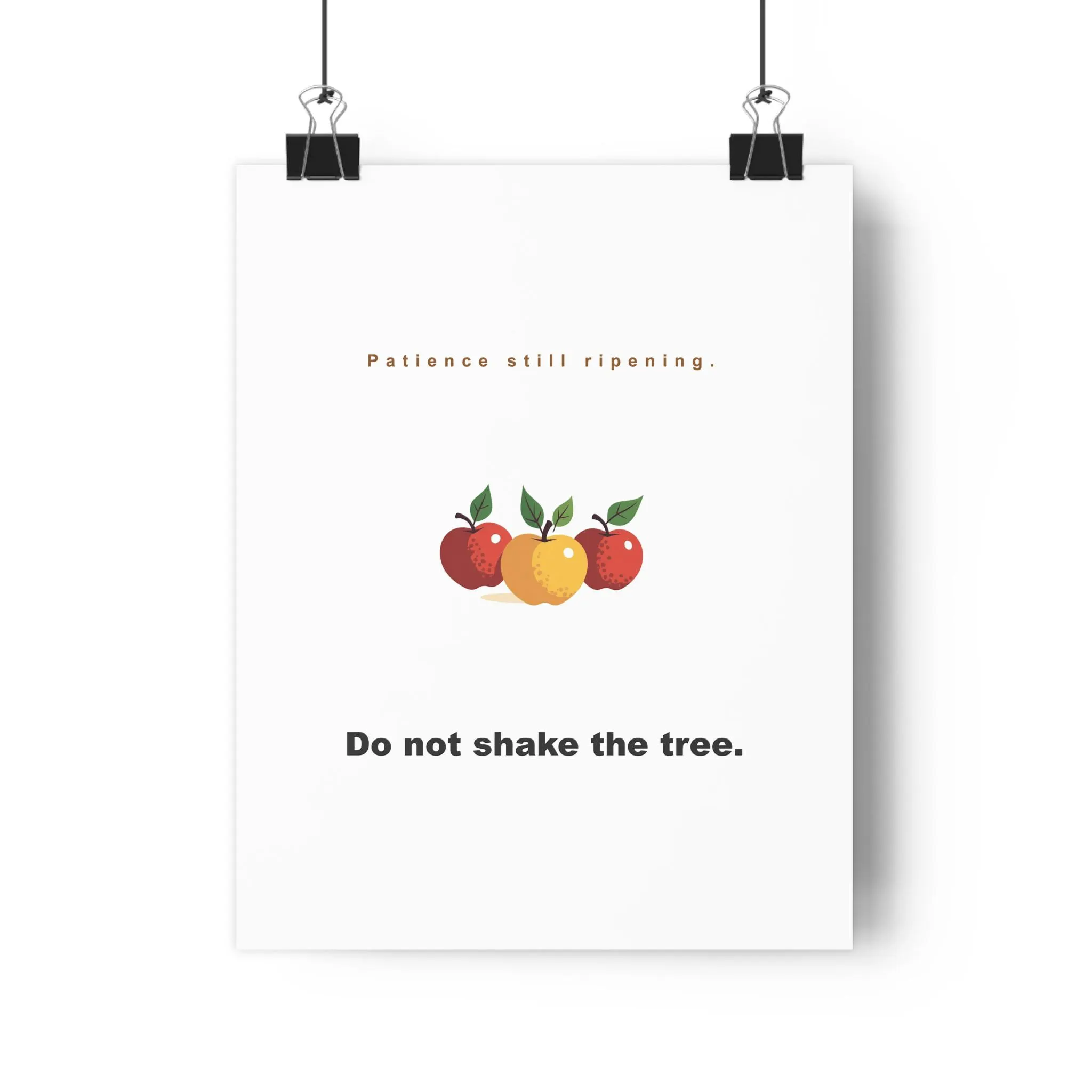Patience still ripening. Do not shake the tree. | Fruit Of The Spirit Galatians 522 23 Wall Art
