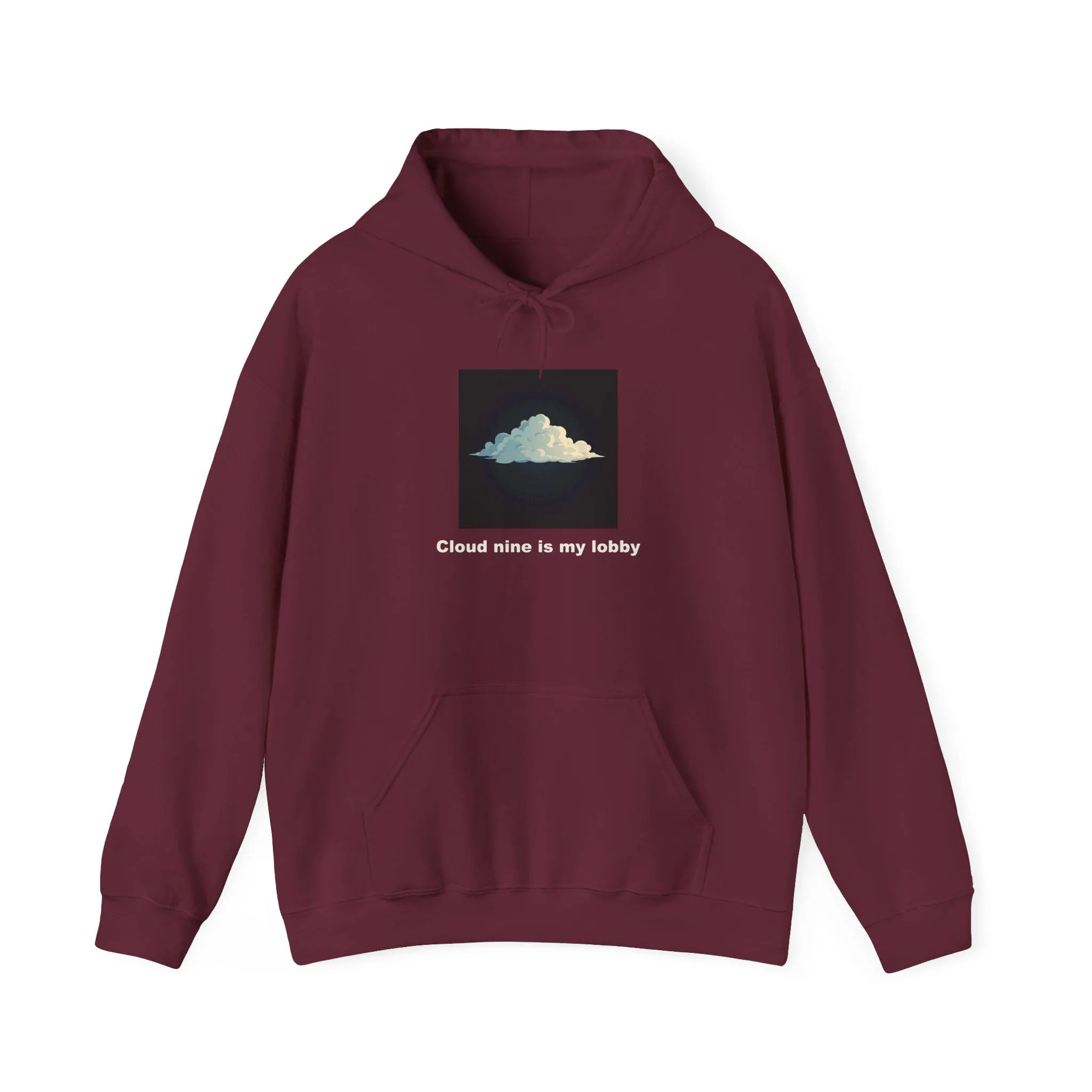 Cloud Nine Is My Lobby Hoodie | Funny Cloud Eleven Hoodie | WornWit Original Design - image 3