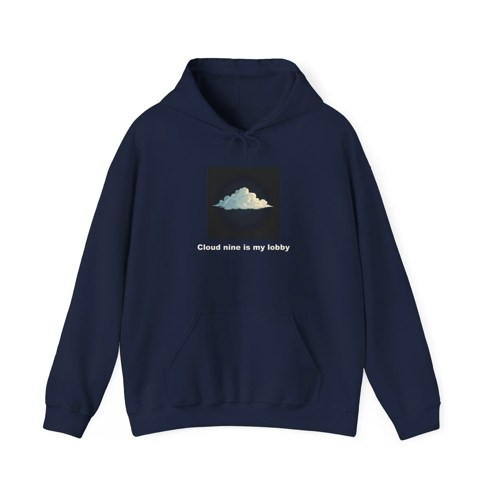 Cloud Nine Is My Lobby Hoodie | Funny Cloud Eleven Hoodie | WornWit Original Design - image 5