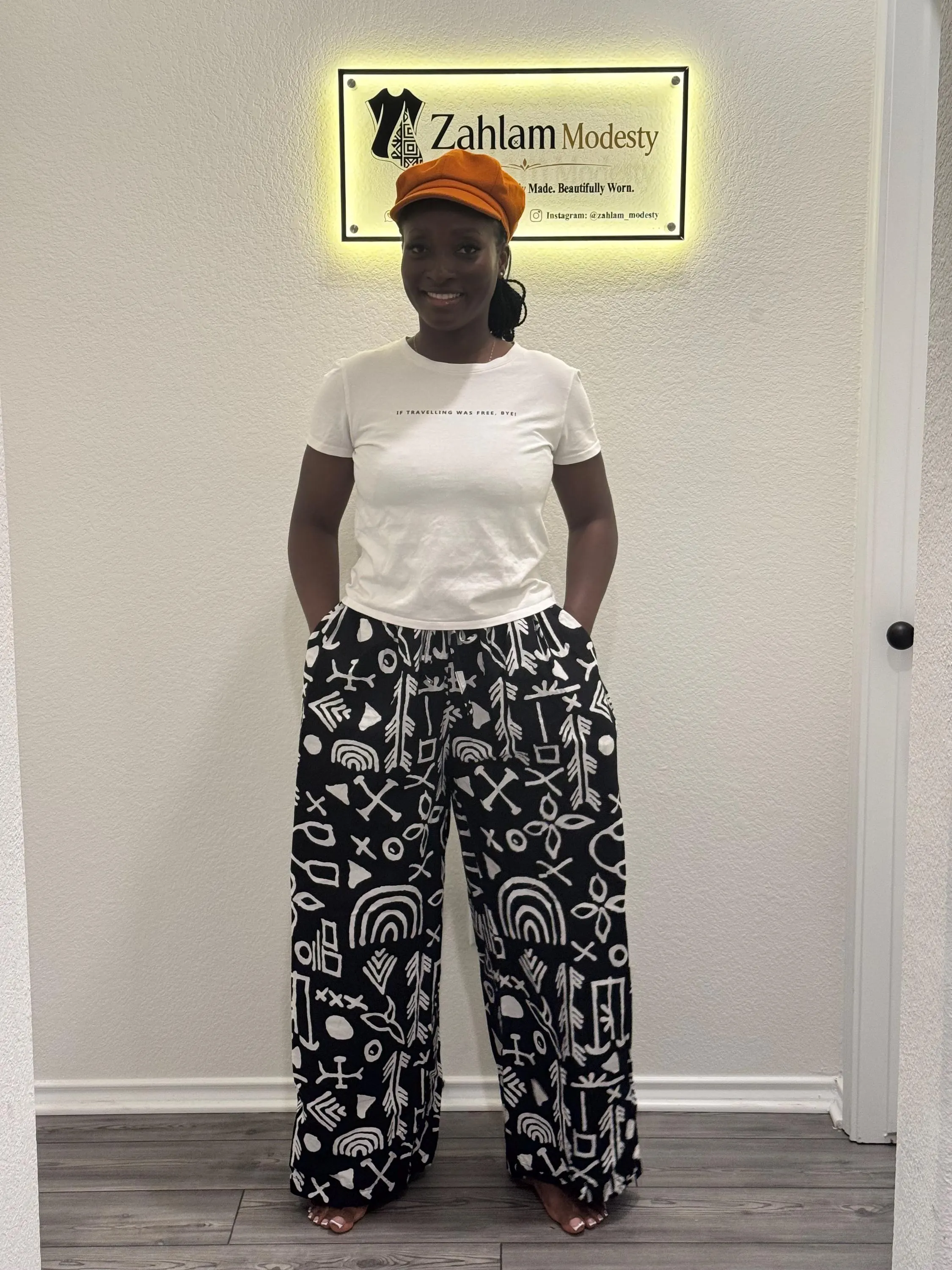 Women's Ankara Palazzo Pants | African Print Wide Leg Trousers | Cotton High Waist
