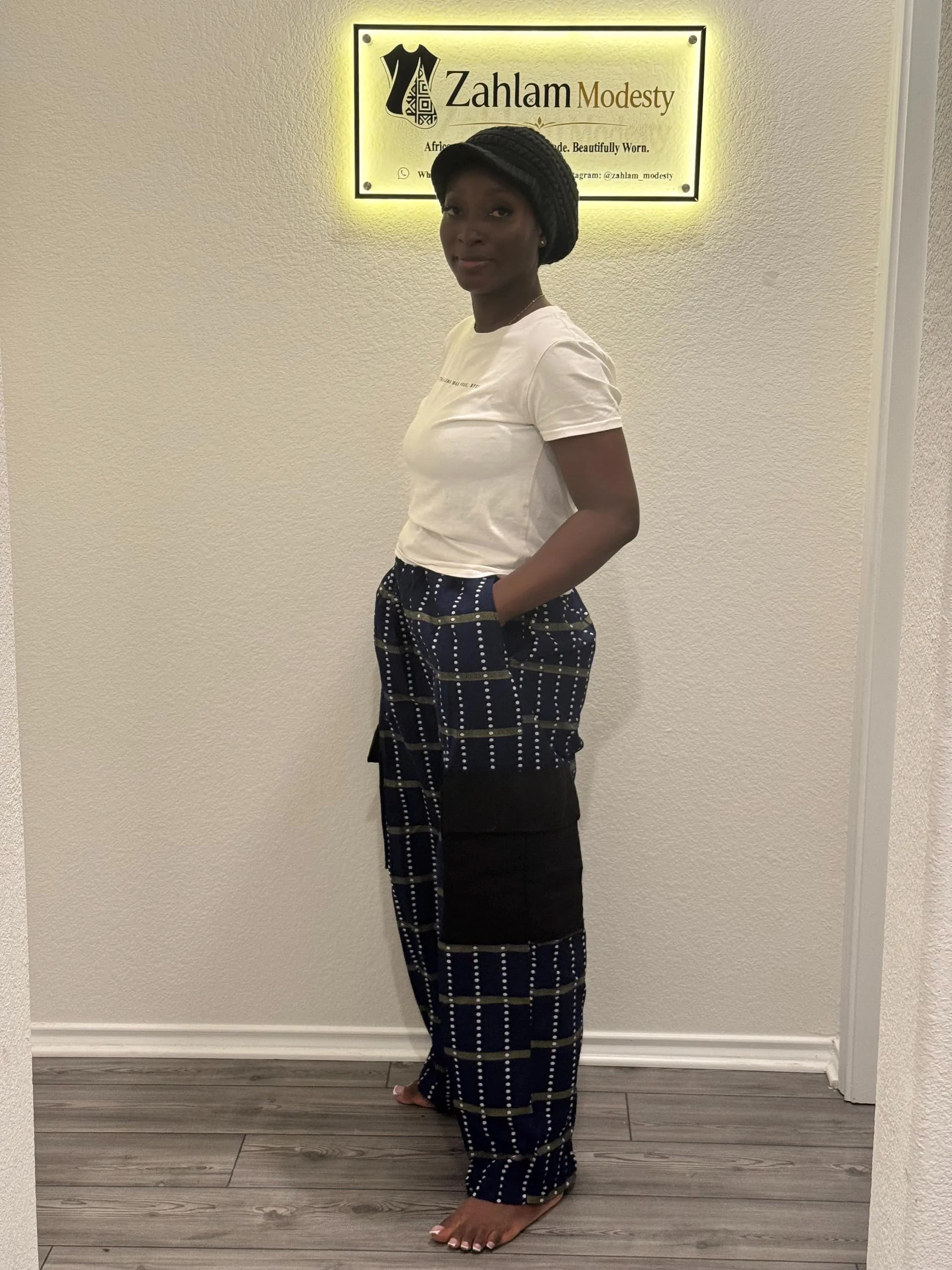 Ankara Asooke Cargo Pants | African Print Trouser, Comfortable Fit - image 3