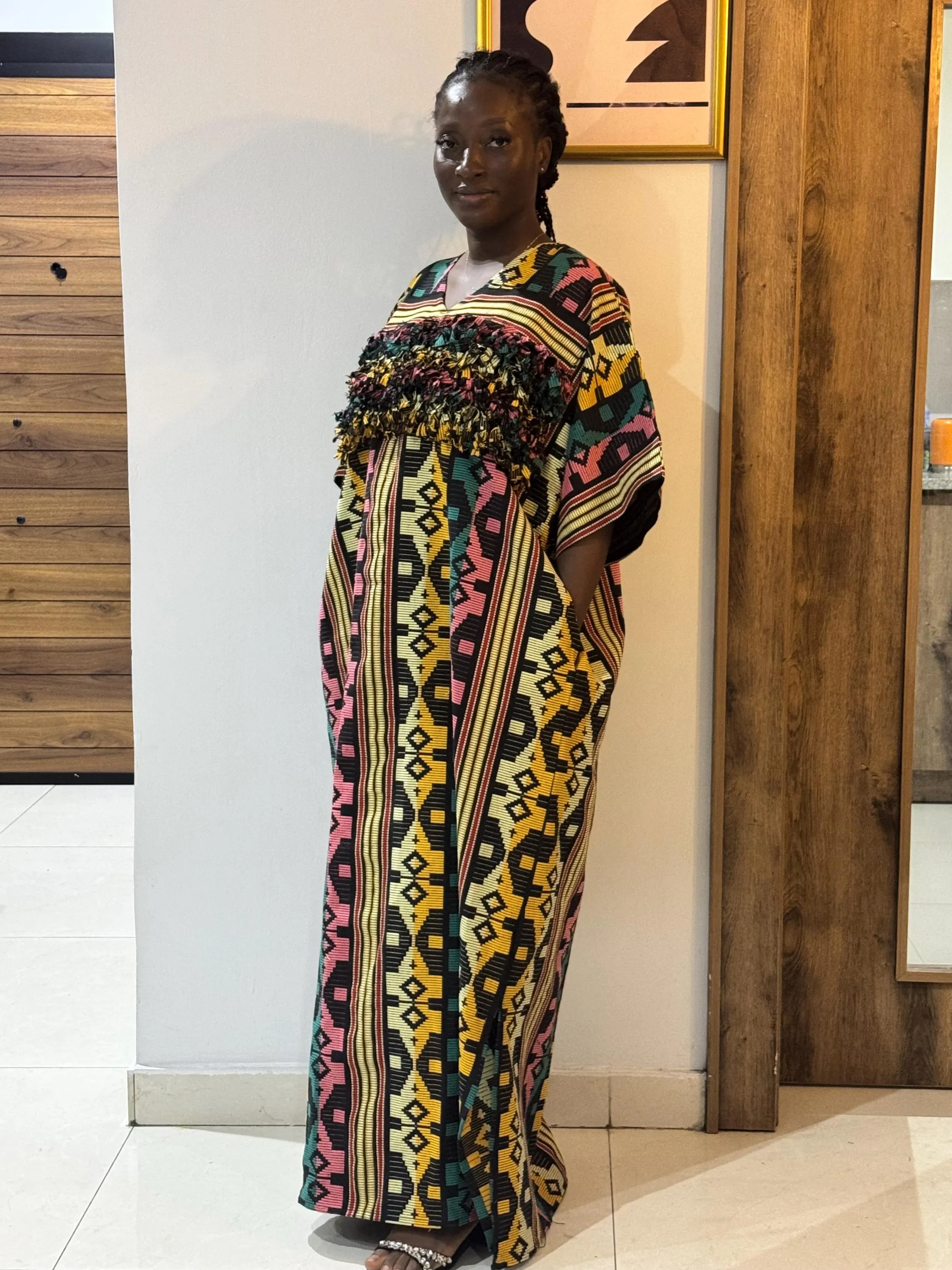 Traditional Akwete Bubu Gown | Handmade African Fashion | Elegant Kaftan for Women - image 5