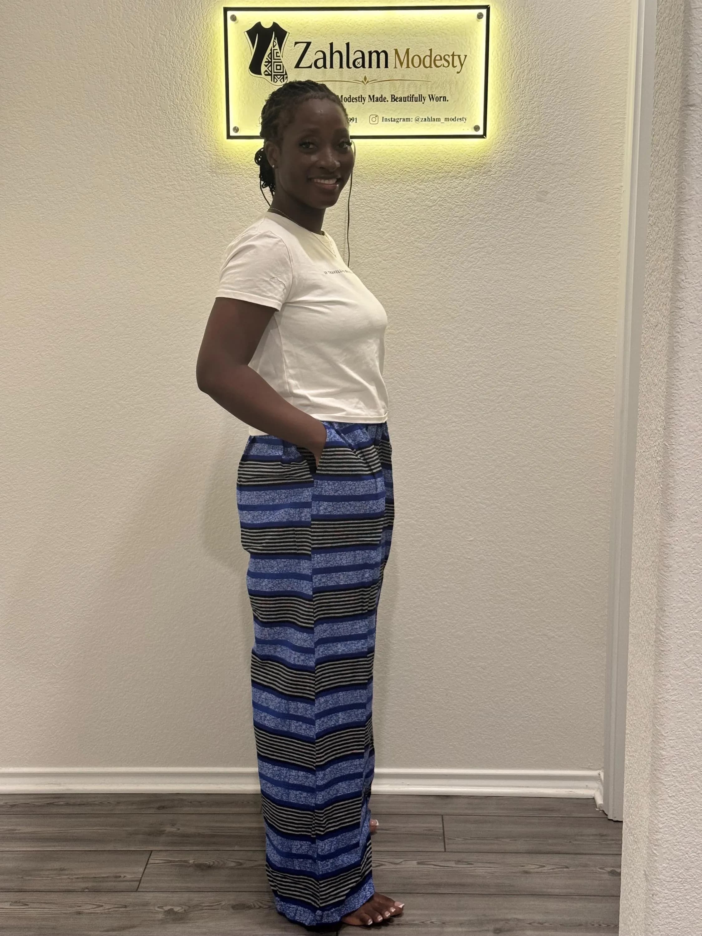 Ankara Print Palazzo Pants | High Waist Wide Leg Trousers | Cotton African Fabric - image 3