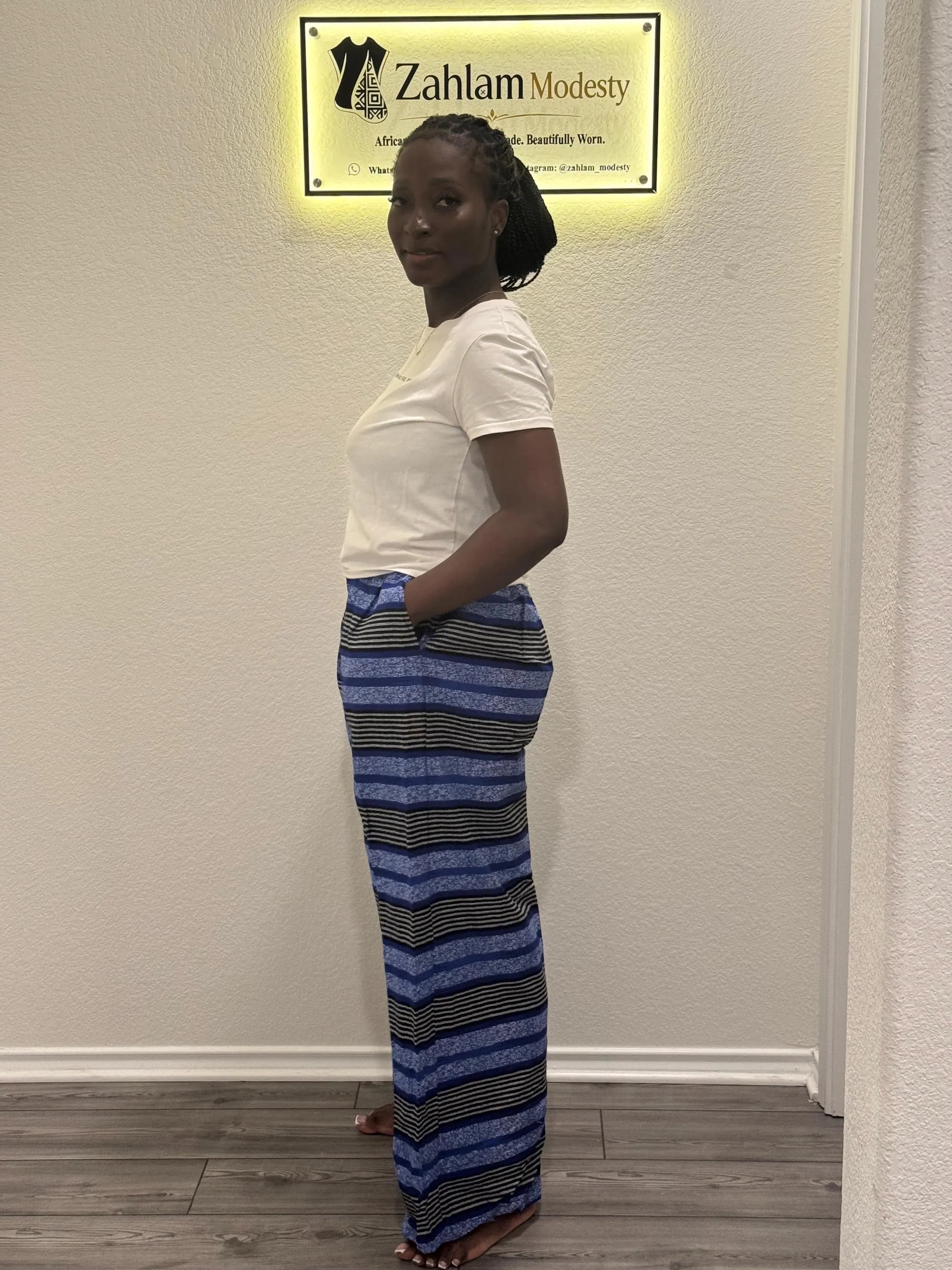 Ankara Print Palazzo Pants | High Waist Wide Leg Trousers | Cotton African Fabric - image 5