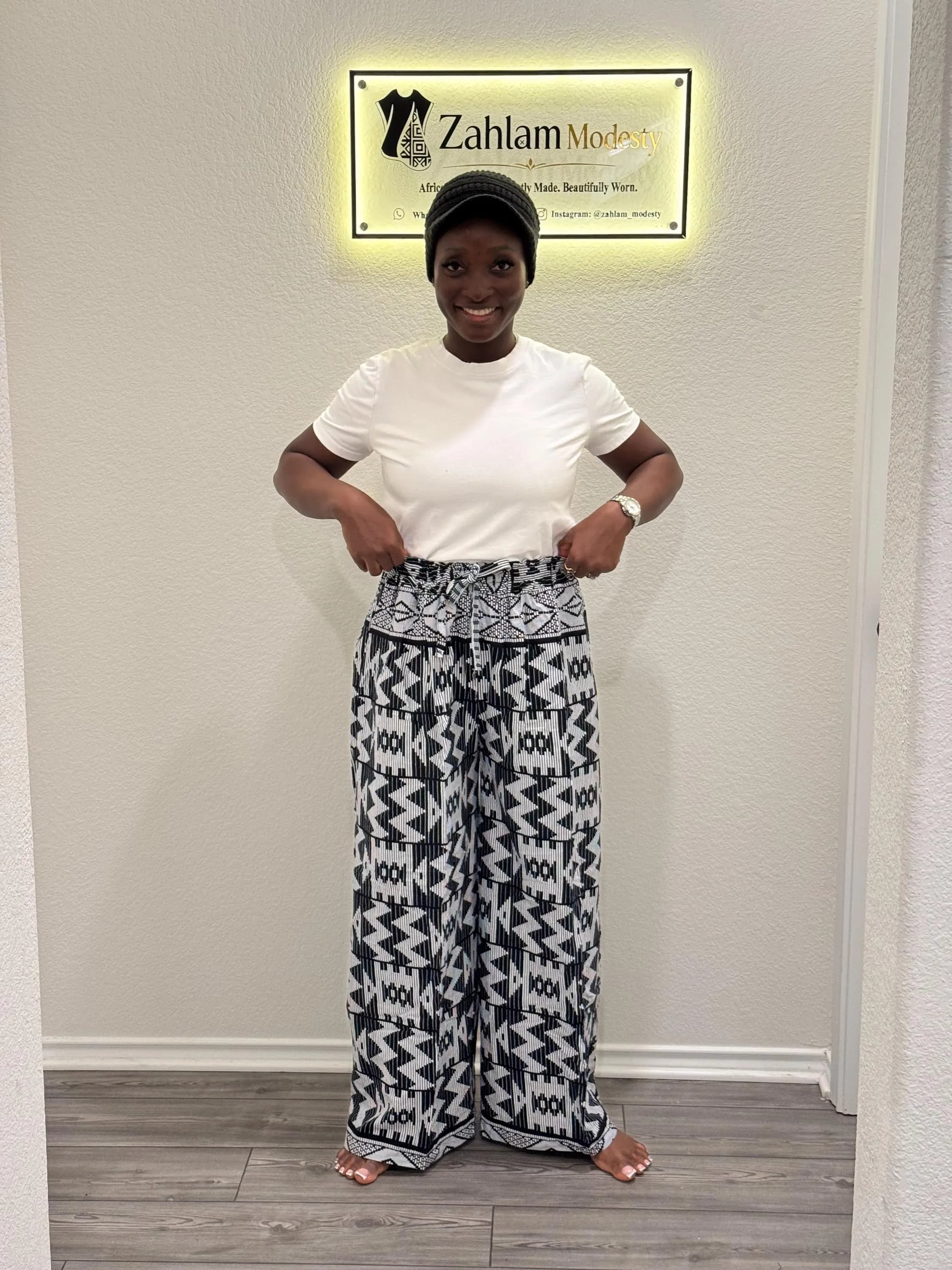 African Ankara Palazzo Pants | High-Waist Wide Leg Wax Print Trousers