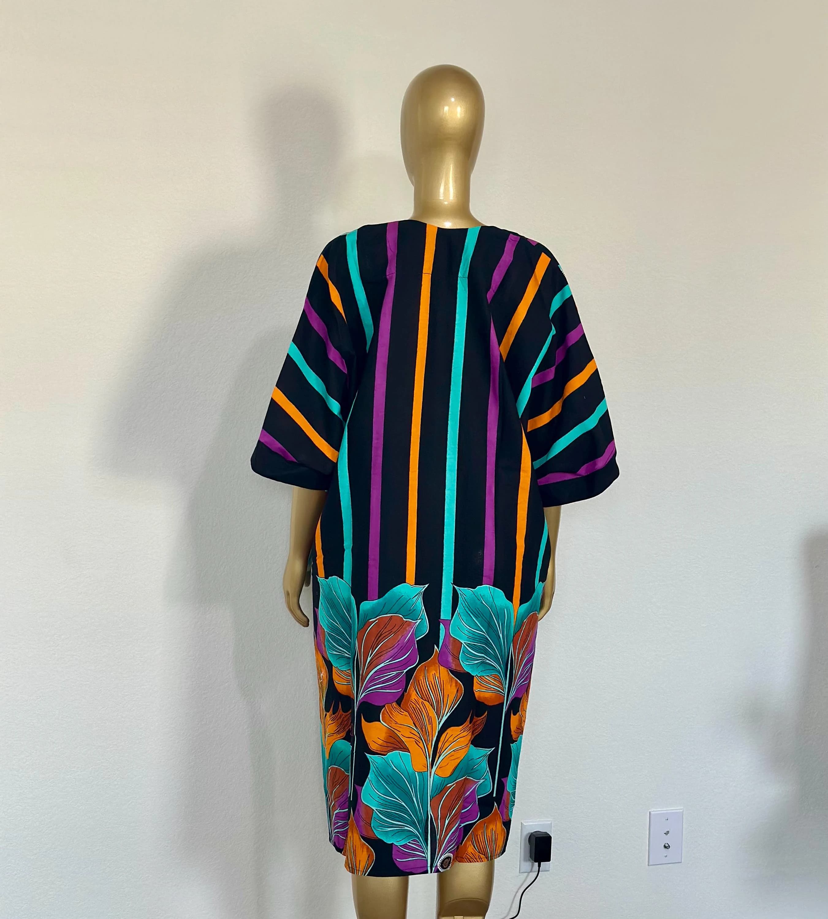 Ankara Short Dress | Colorful African Wax Print, Handmade Nigerian Fashion (100% Cotton) - image 4