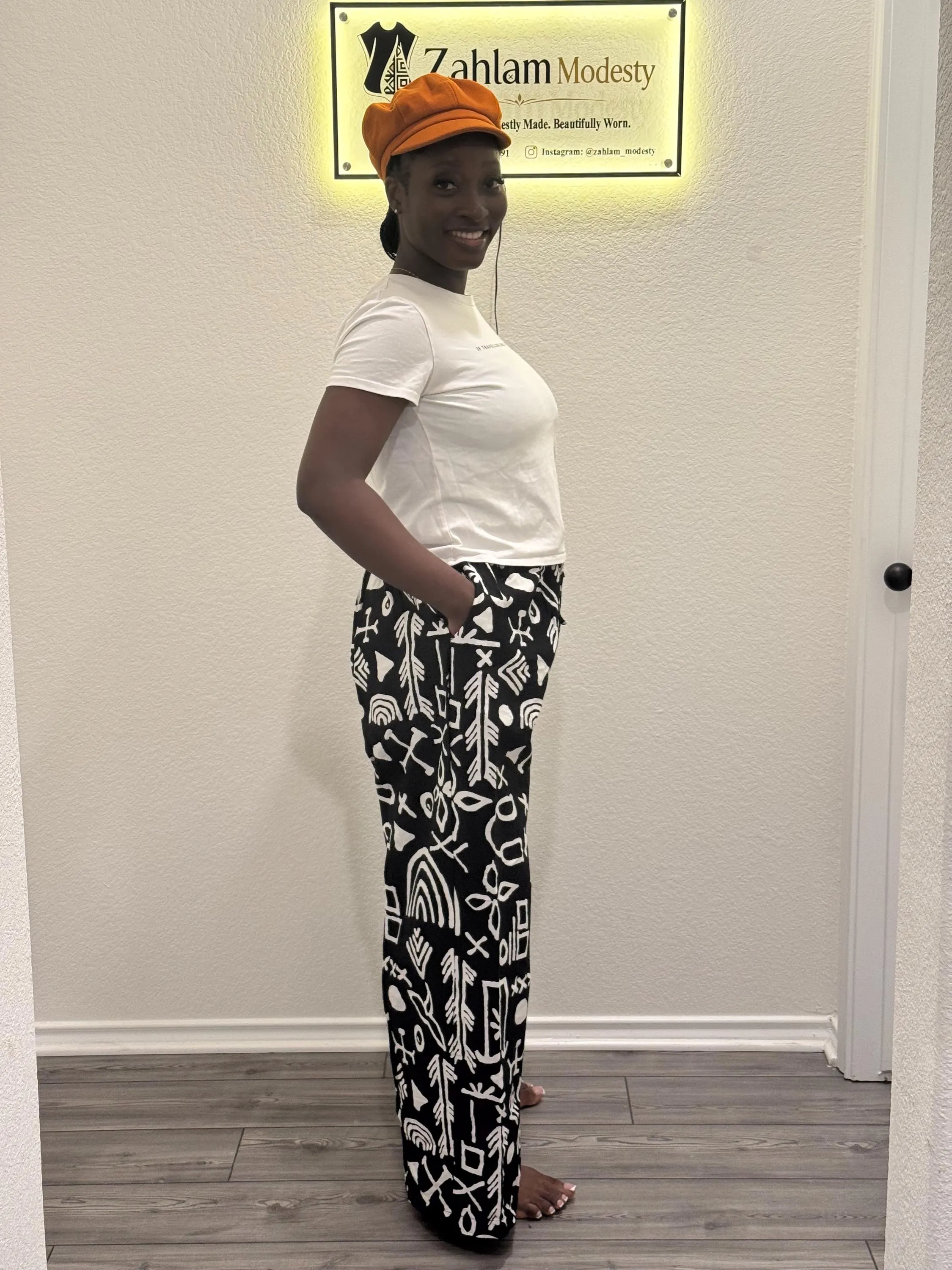 Women's Ankara Palazzo Pants | African Print Wide Leg Trousers | Cotton High Waist - image 3