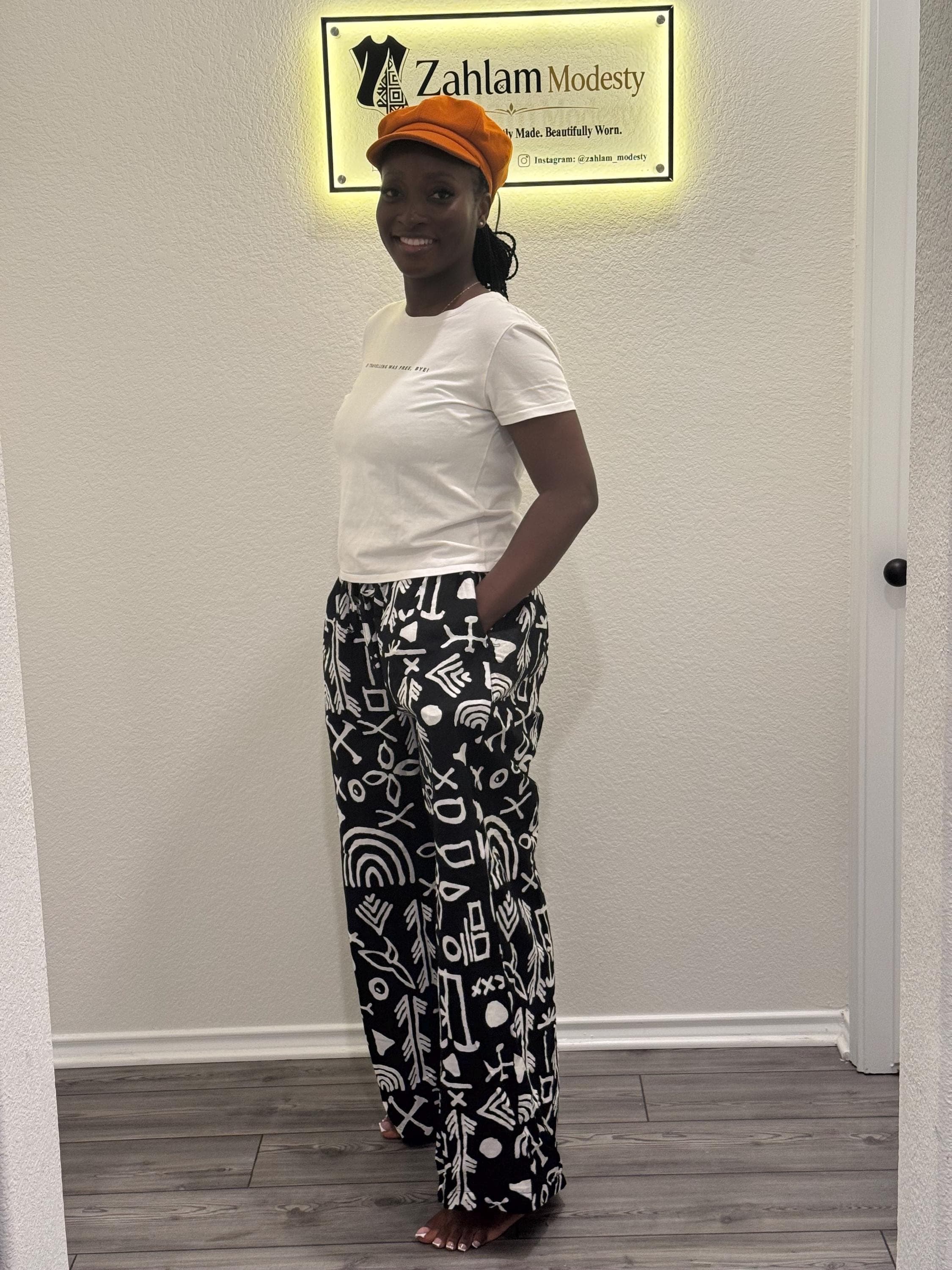 Women's Ankara Palazzo Pants | African Print Wide Leg Trousers | Cotton High Waist - image 4