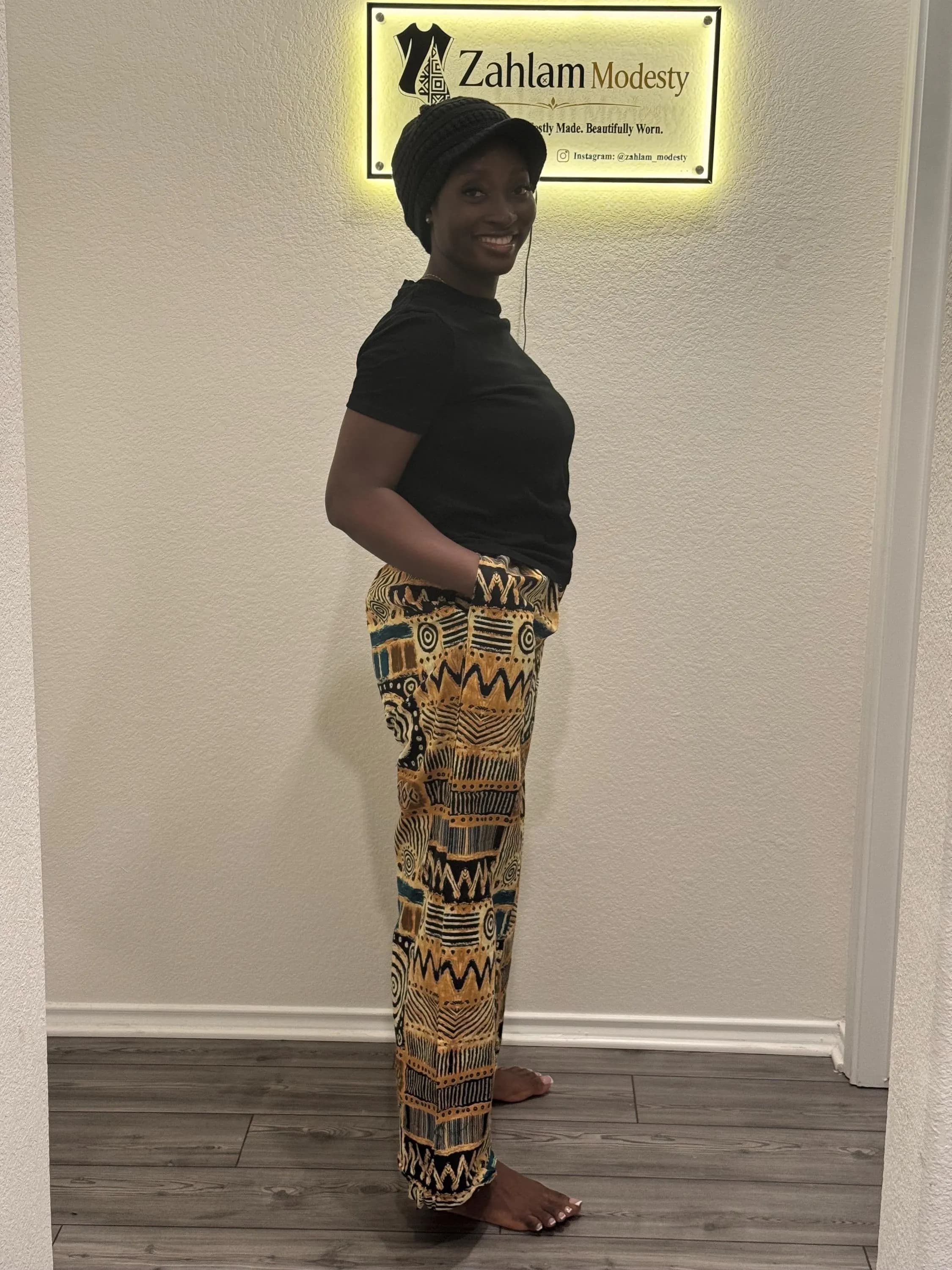 Ankara Wide Leg Pants | African Wax Print Palazzo Trousers | High Waist Cotton - image 4