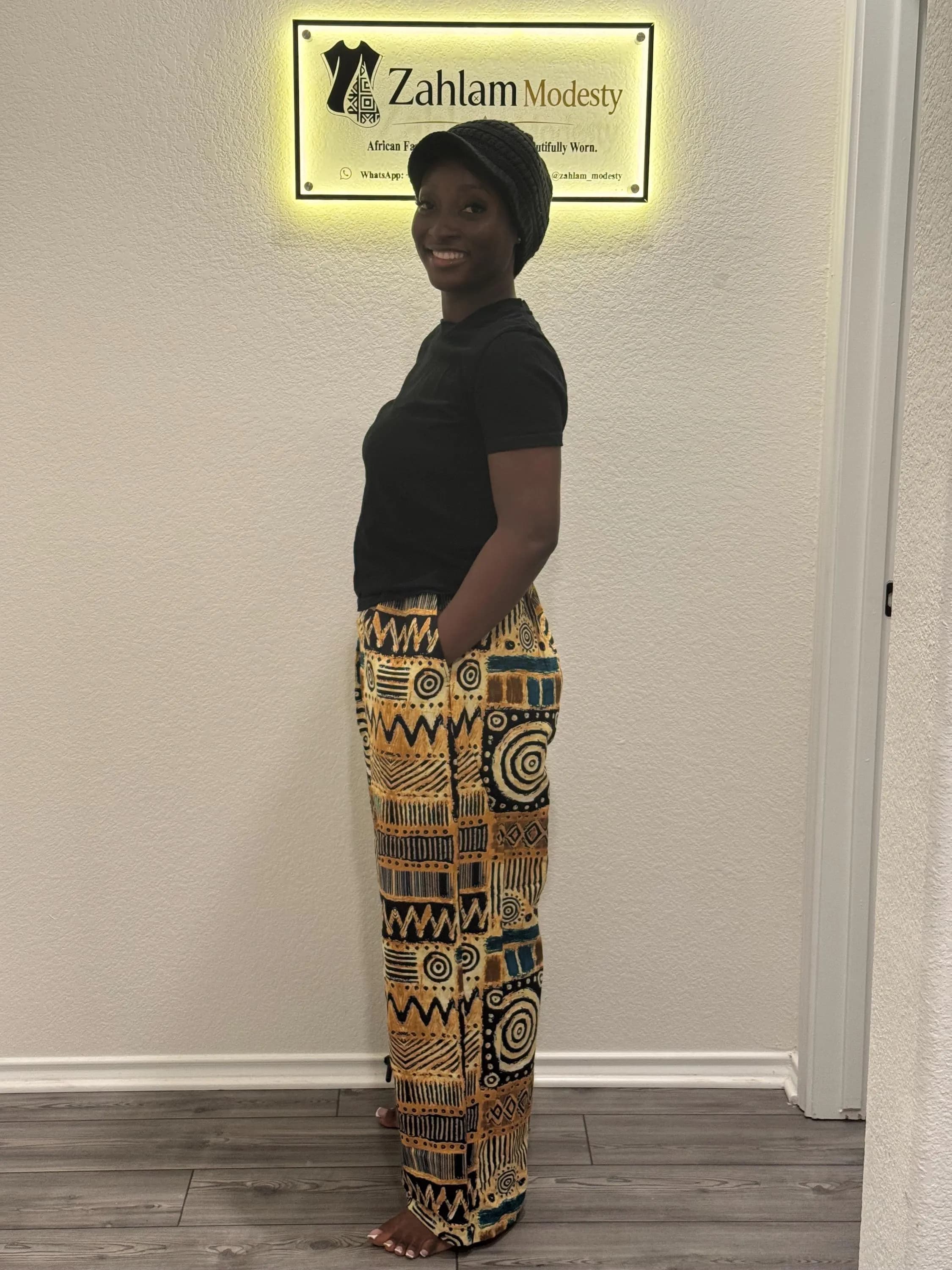 Ankara Wide Leg Pants | African Wax Print Palazzo Trousers | High Waist Cotton - image 5