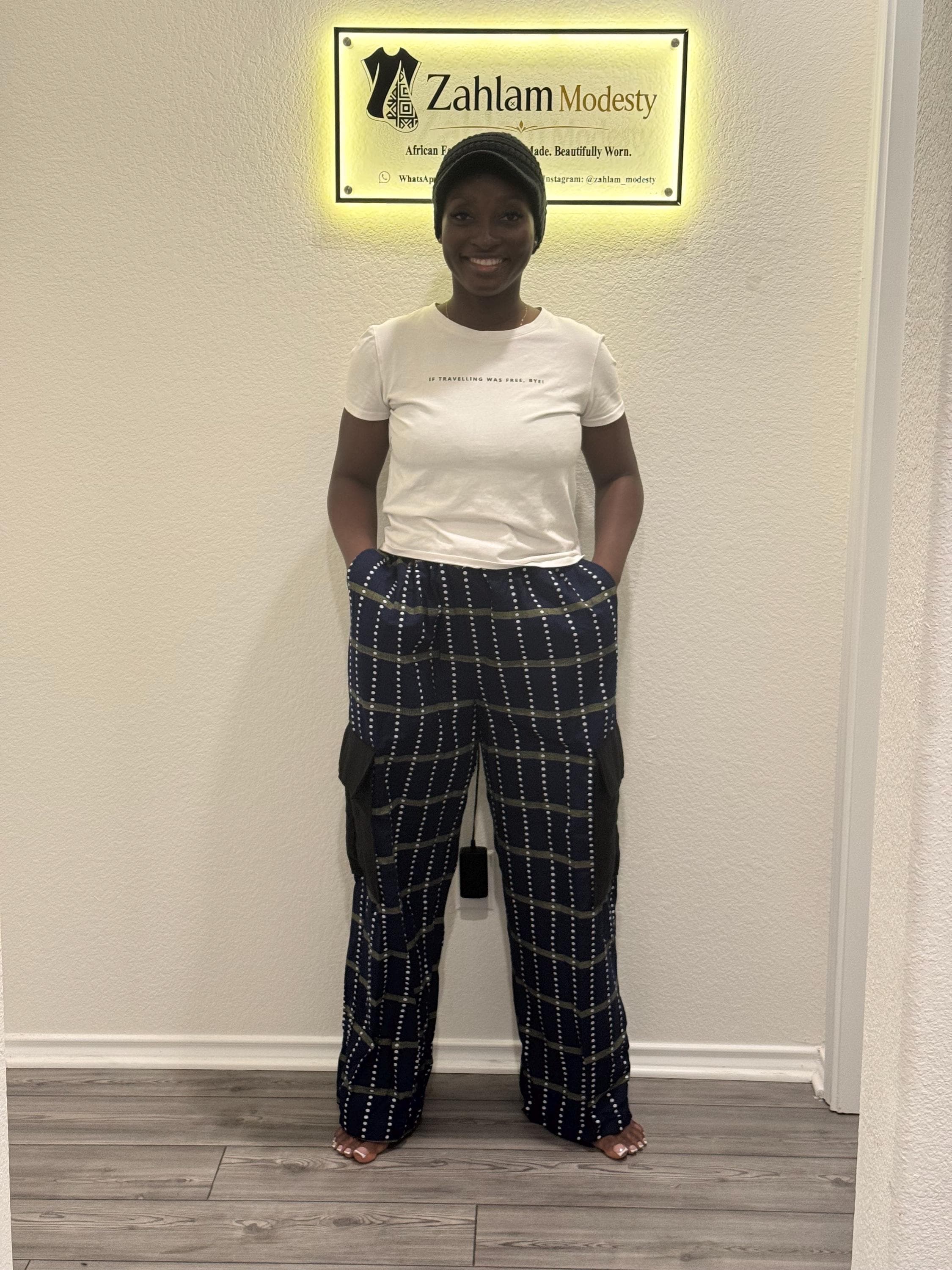 Ankara Asooke Cargo Pants | African Print Trouser, Comfortable Fit - image 4