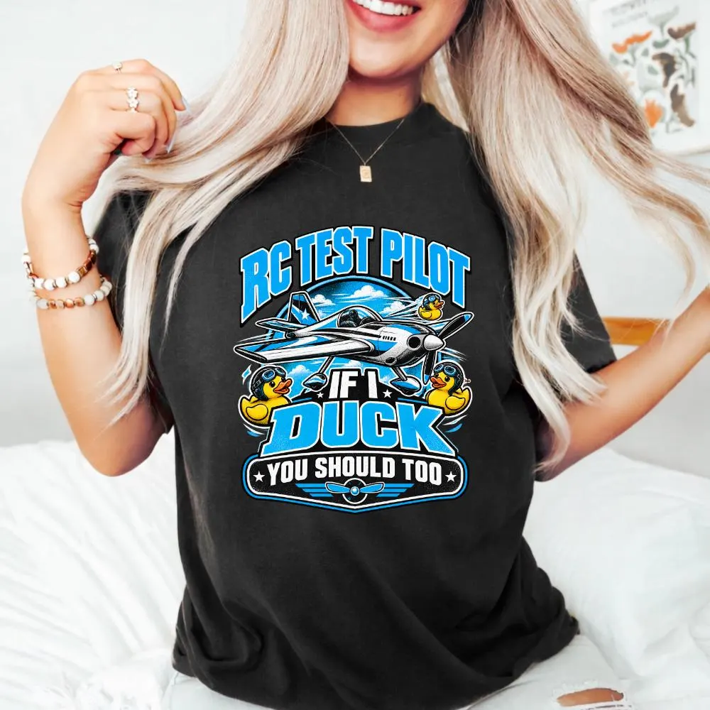 RC Test Pilot PNG: Duck Aviation Pilot Funny Airplane Adventure png Retro Aviation Clipart - image 4