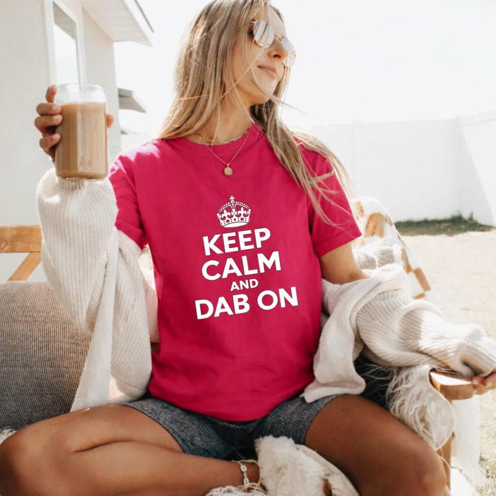 Keep Calm And Dab On T-Shirt, Funny Dance Gift, Dab Dancing Graphic Tee, Cool Streetwear Shirt, Funny Gift for Dancers - image 4