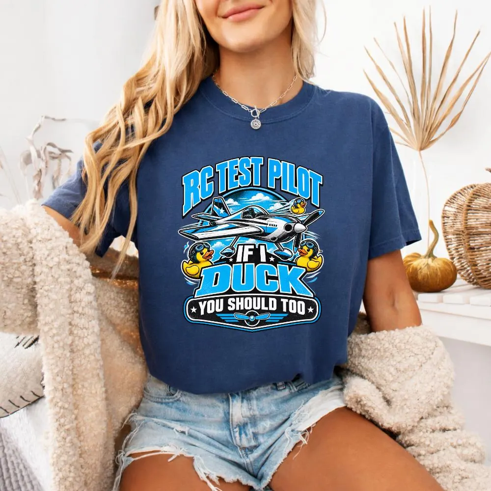 RC Test Pilot PNG: Duck Aviation Pilot Funny Airplane Adventure png Retro Aviation Clipart - image 5