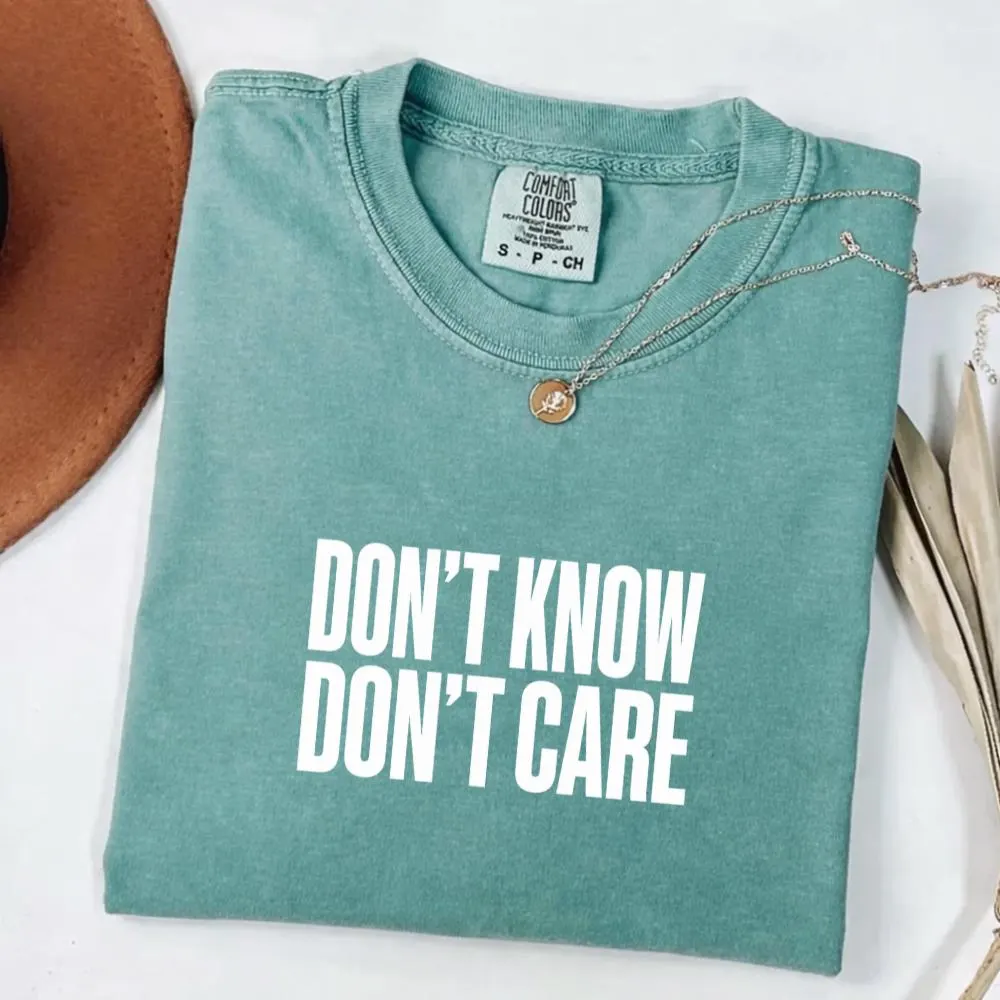 Don't know don't care : Funny Sarcasm Quote Everyday Humor png, Sassy Attitude Funny Clipart - image 3