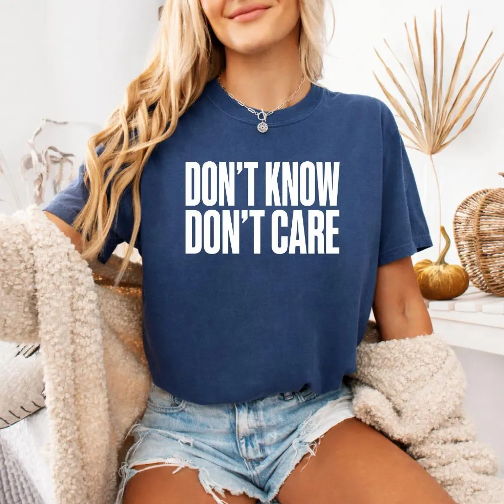 Don't know don't care : Funny Sarcasm Quote Everyday Humor png, Sassy Attitude Funny Clipart - image 4
