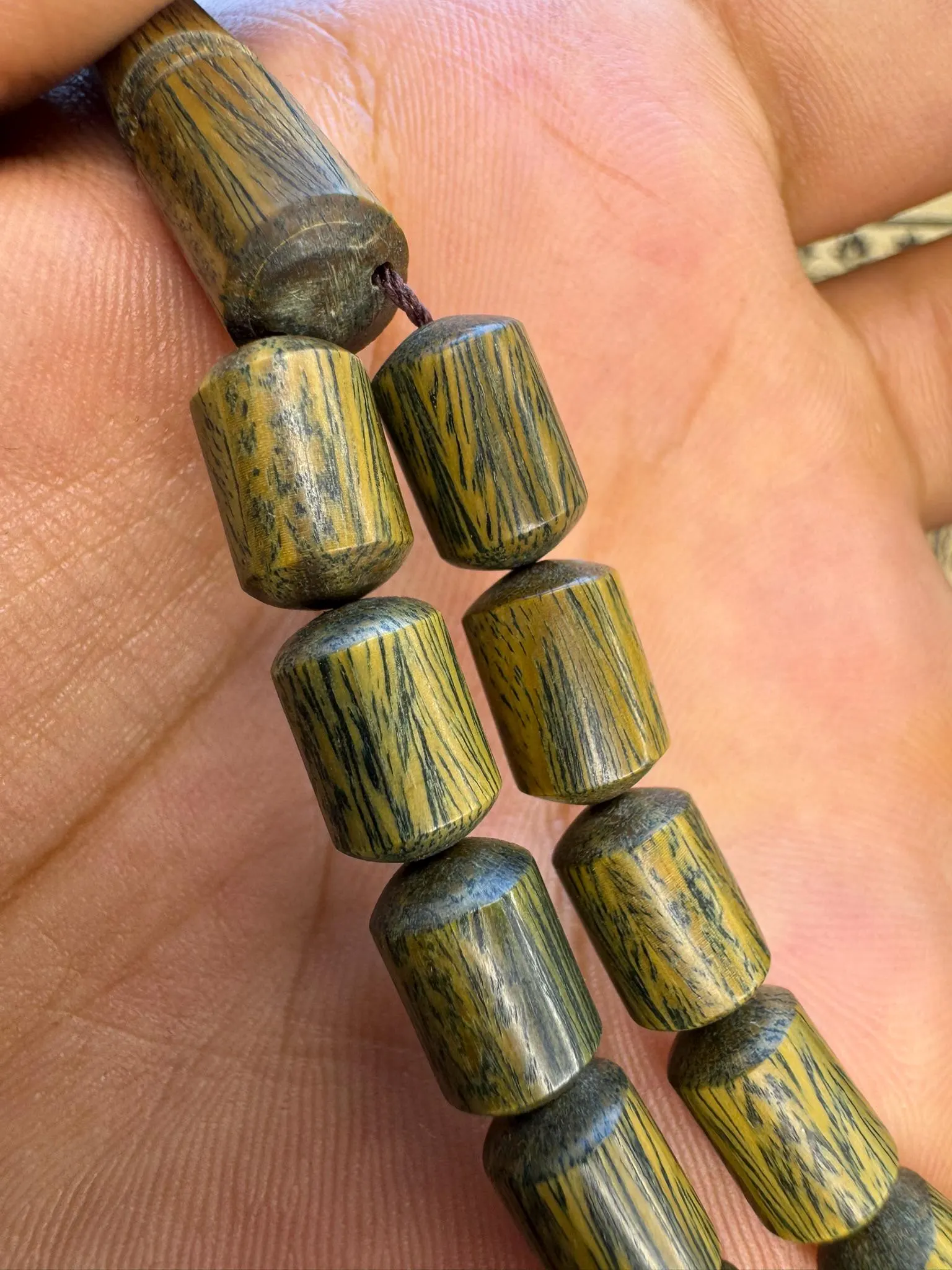 Pelesenk Wood Tasbih 33 Beads | Ottoman Style Islamic Prayer Rosary, Men's Gift - image 4