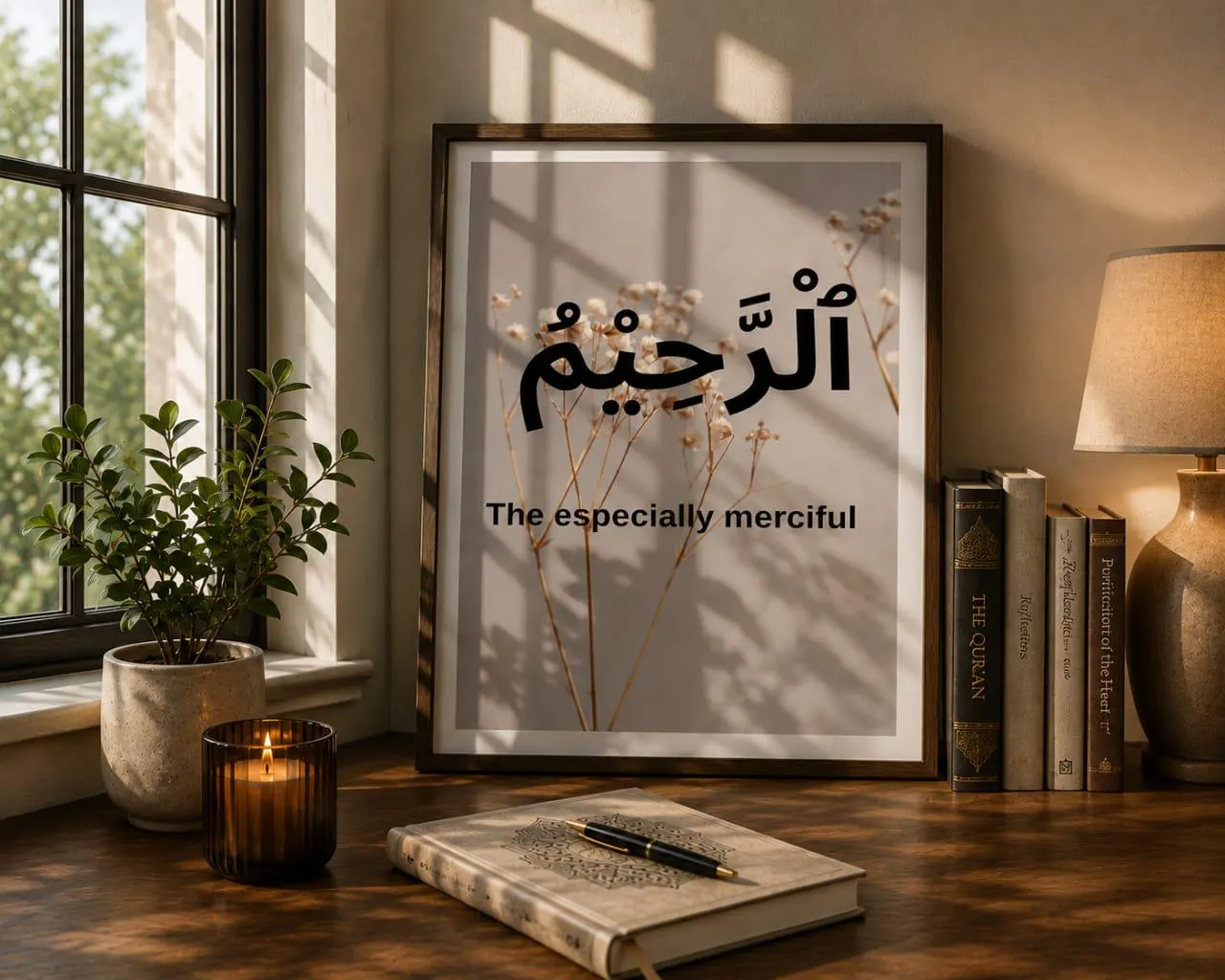 Al Raheem Islamic Wall Art | Arabic Calligraphy Print, Minimalist Muslim Home Decor (Digital Download) - image 3