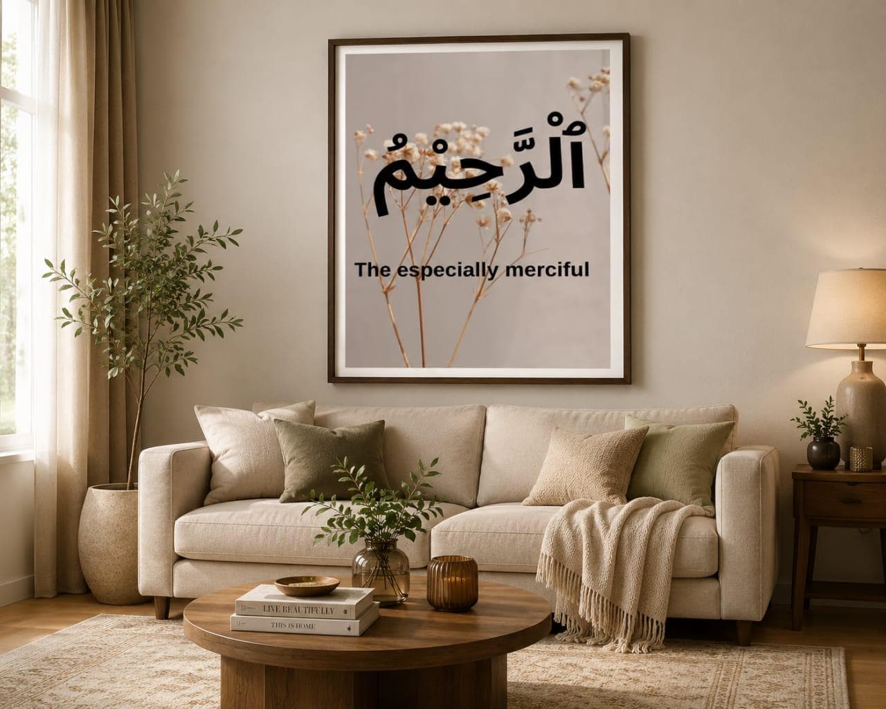 Al Raheem Islamic Wall Art | Arabic Calligraphy Print, Minimalist Muslim Home Decor (Digital Download) - image 4