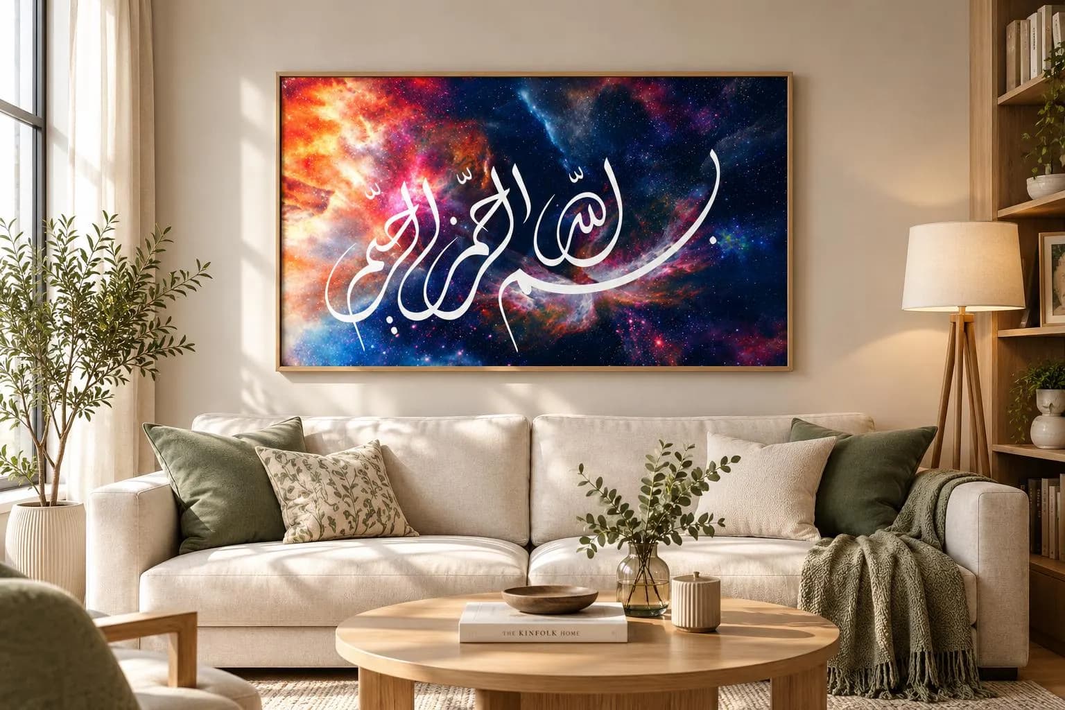 Bismillah Arabic Calligraphy Print, Galaxy Nebula Islamic Wall Art (Digital Download) - image 5