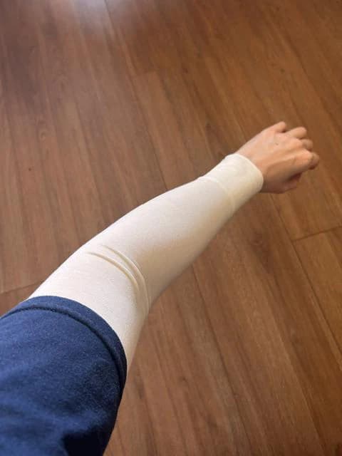 Cream Modal Fitted Sleeves for Modest Dressing | Revert‑Friendly Arm Cover | Soft Cooling Undersleeves - image 4