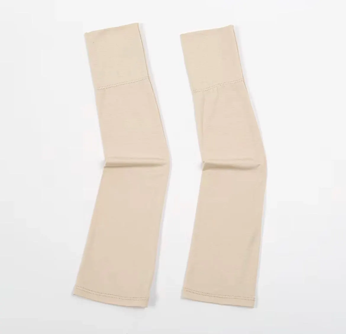Cream Modal Fitted Sleeves for Modest Dressing | Revert‑Friendly Arm Cover | Soft Cooling Undersleeves - image 3