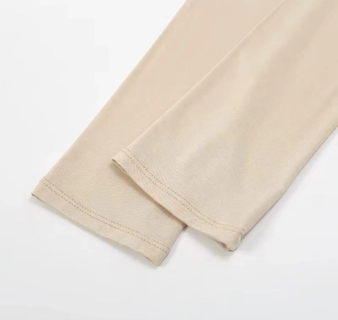 Cream Modal Fitted Sleeves for Modest Dressing | Revert‑Friendly Arm Cover | Soft Cooling Undersleeves - image 5