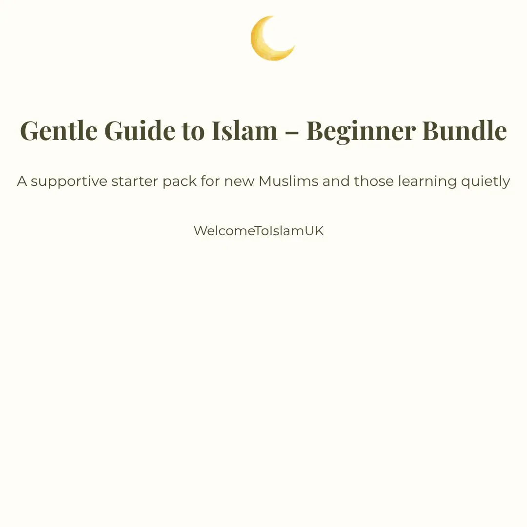 Beginner Islam Bundle | Wudu Guide, Salah Guide, Qur’an Tracker, Duas | New Muslim & Revert Printable Study Pack