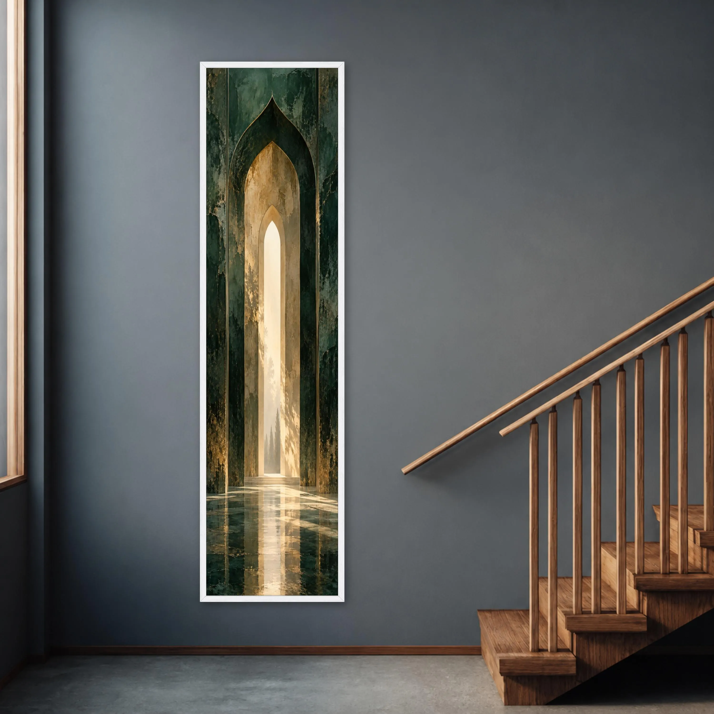Elegant Archway Canvas Print, Serene Landscape Wall Art for Modern Home Decor, Minimalist Room Aesthetic, landscape print - image 5