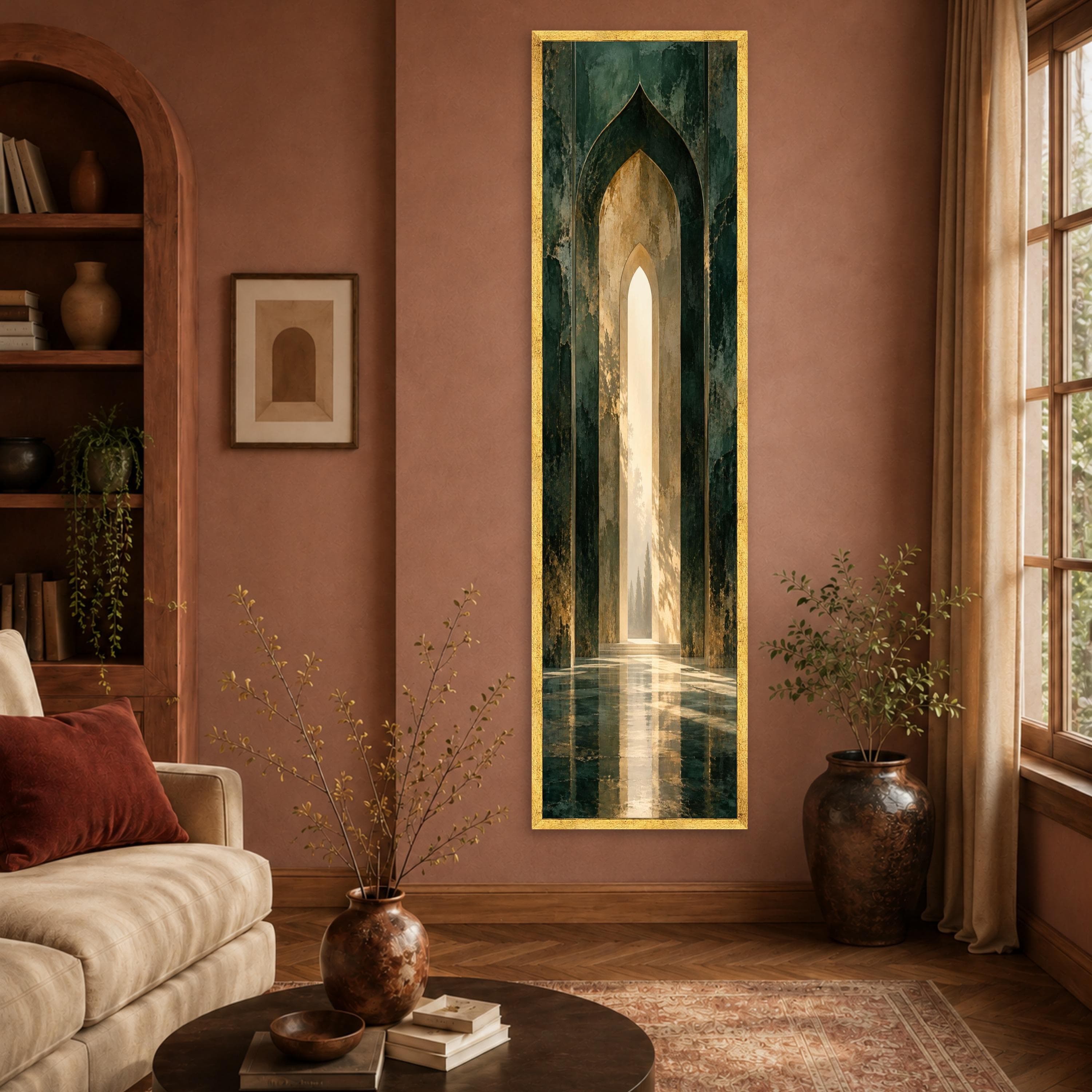 Elegant Archway Canvas Print, Serene Landscape Wall Art for Modern Home Decor, Minimalist Room Aesthetic, landscape print - image 4