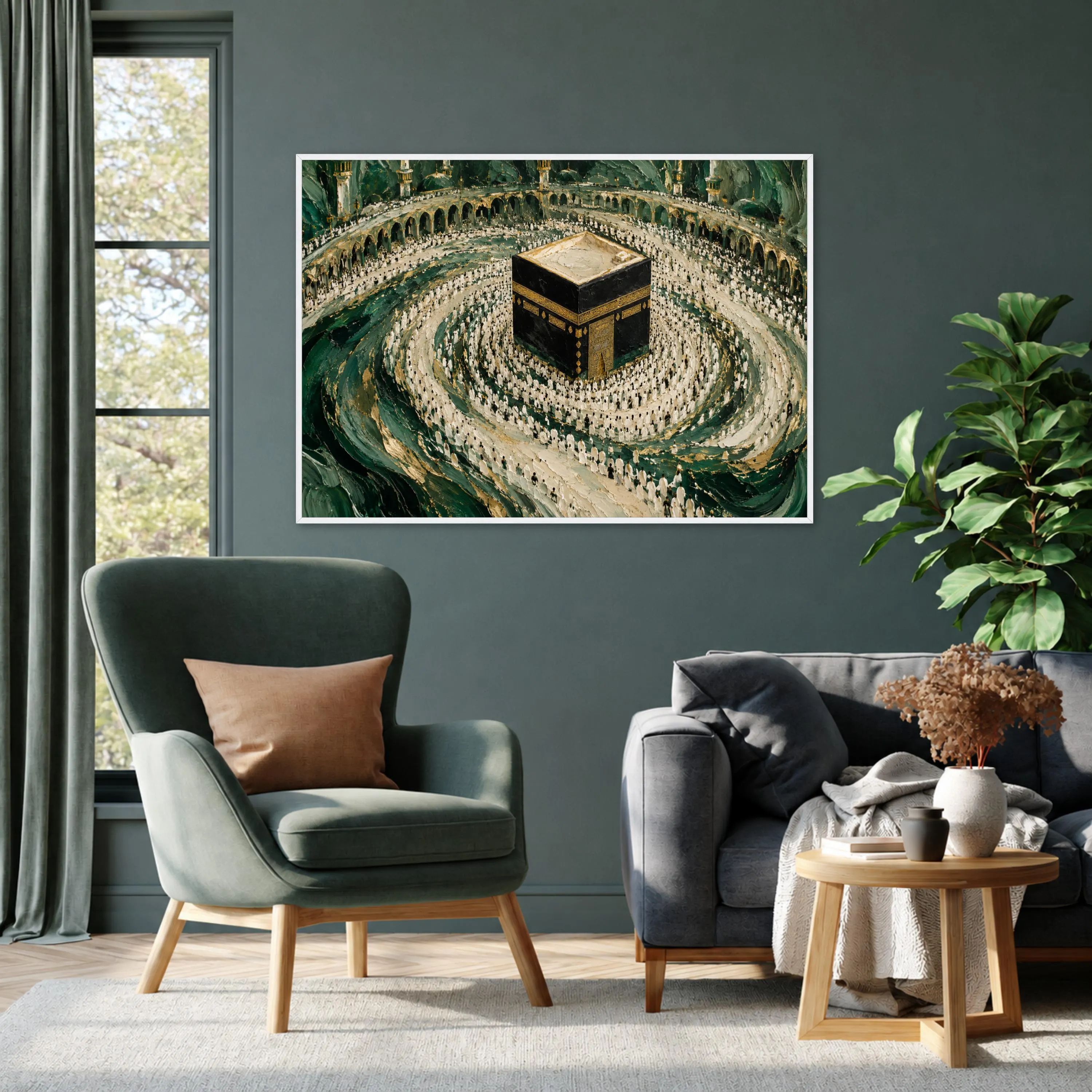 Kaaba Canvas Print, Spiritual Wall Art for Islamic Home Decor, Modern Mosque Design, Unique Religious Artwork, kaaba wall art - image 4