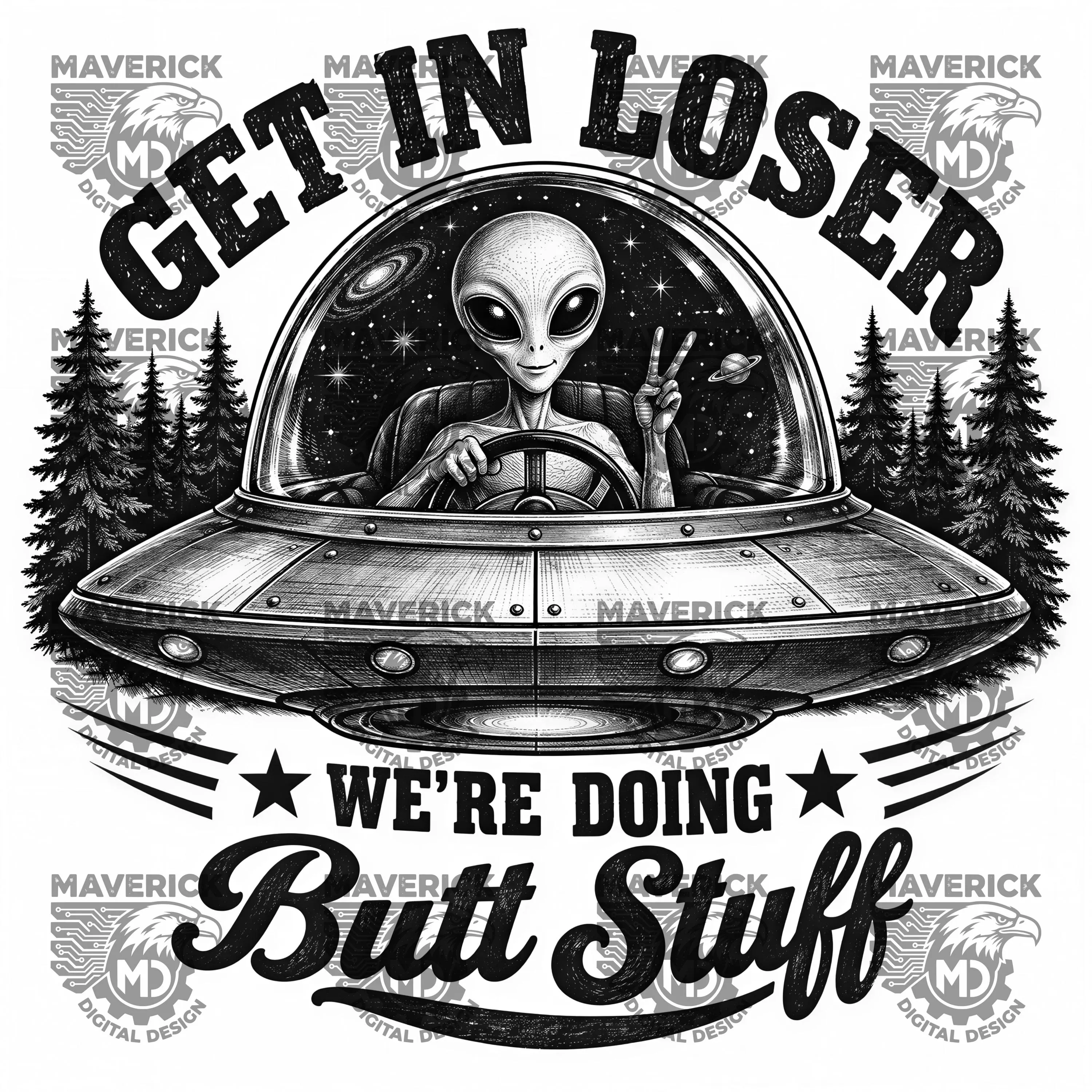 Get in Loser SVG PNG, Laser Ready, Wood Engraving (Digital Download) - image 3