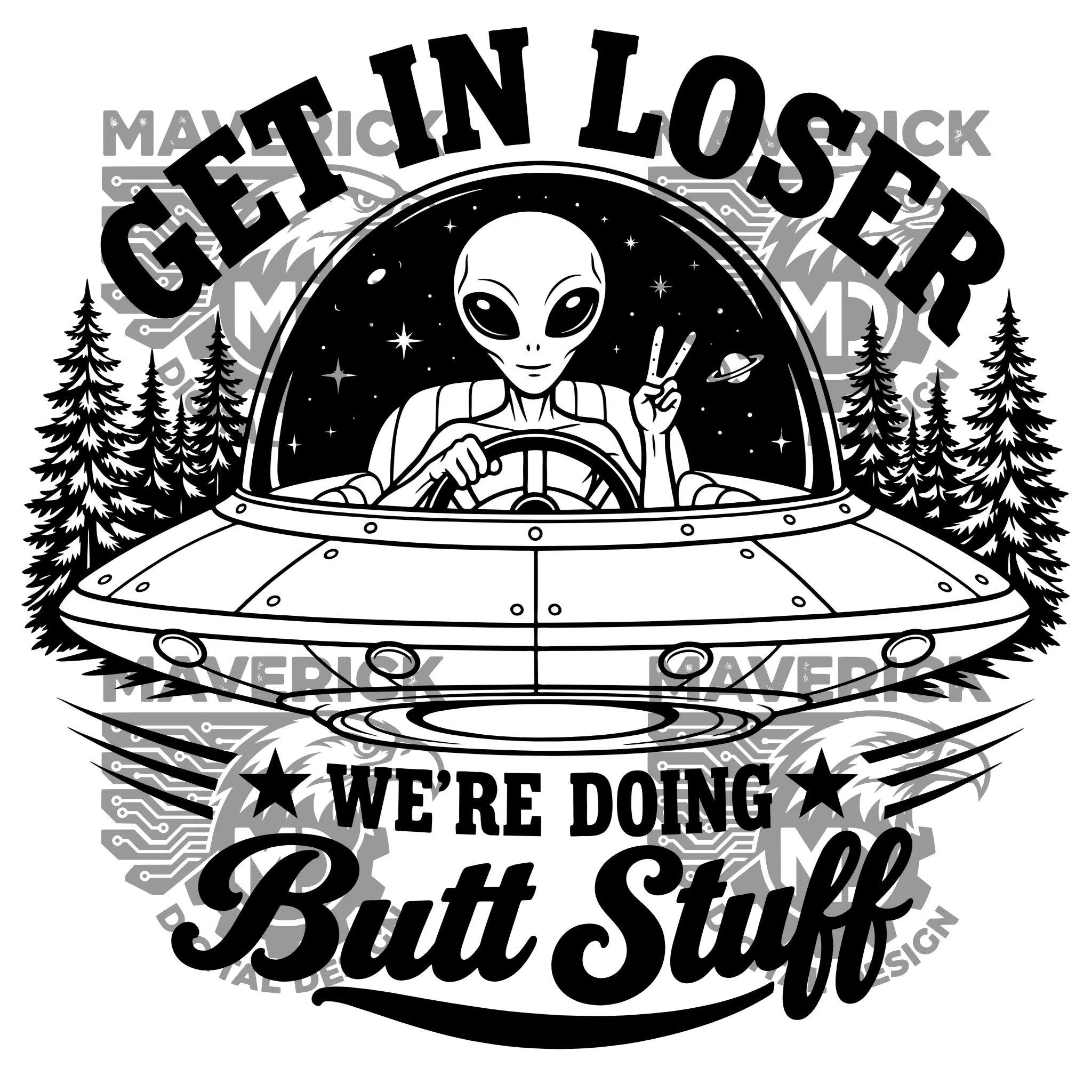 Get in Loser SVG PNG, Laser Ready, Wood Engraving (Digital Download) - image 4