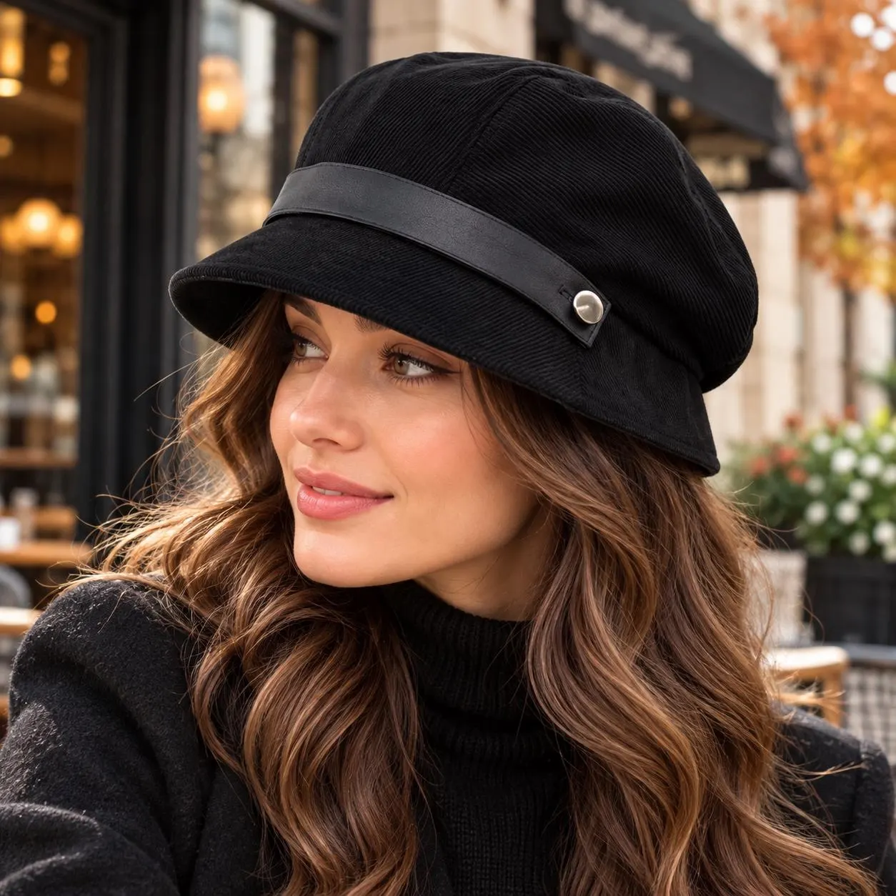 Women's Corduroy Bucket Hat, Retro Solid Color, Autumn Winter Commuter Cap - image 2