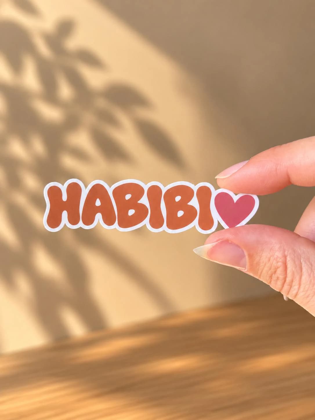 Habibi Sticker | Arabic Sticker | Middle Eastern Gift | Die Cut Vinyl Sticker | Tumbler Sticker | 3”