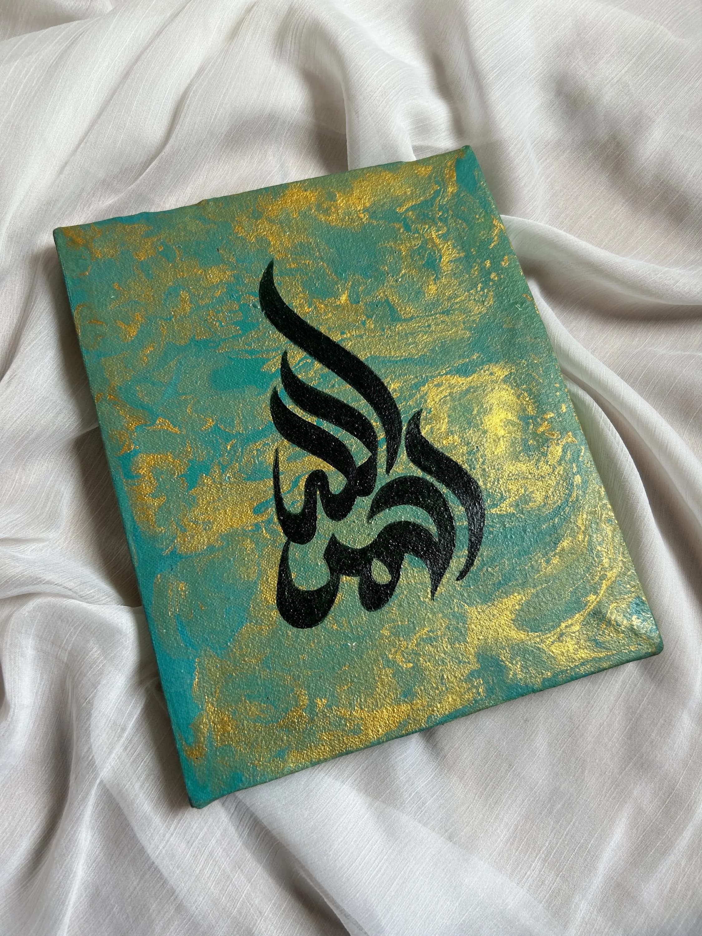 Alhamdulillah Wall Art - Arabic Calligraphy Painting For Muslim Graduation Gift